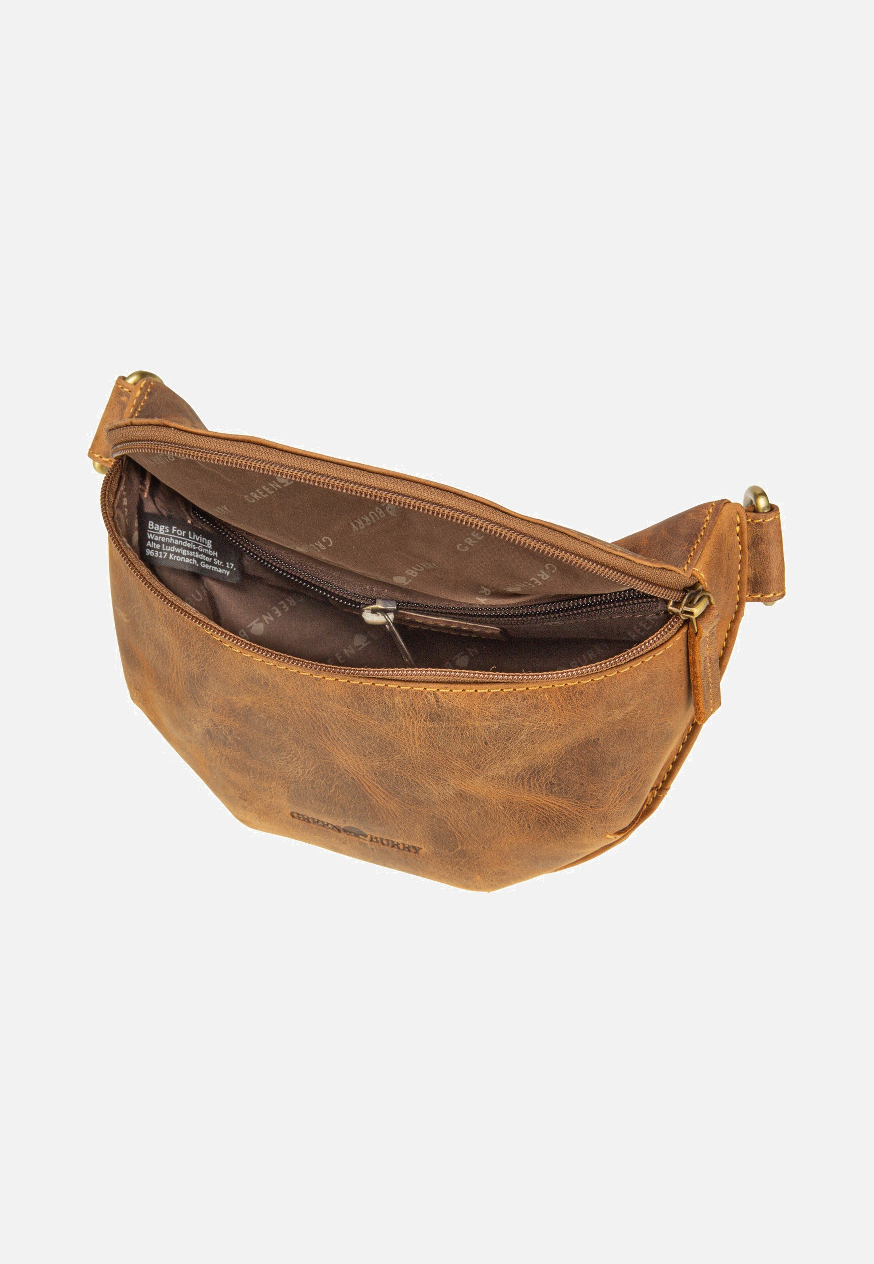 Greenburry - Vintage Bauchtasche Leder Sattelbraun - Hip Bag | Neutral-Image