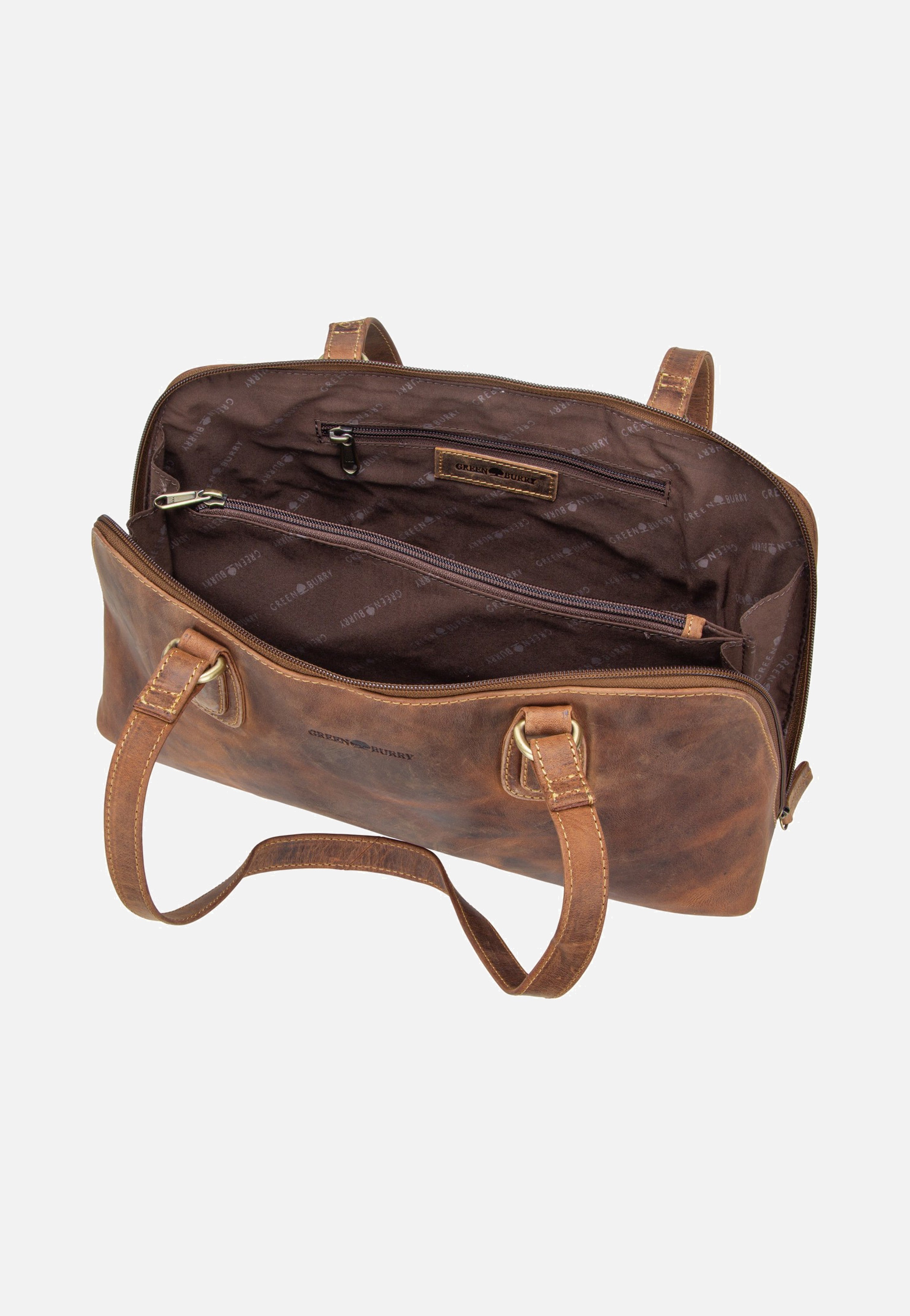 Greenburry Vintage Rv-Shopper Small Sattelbraun Shopping Bag