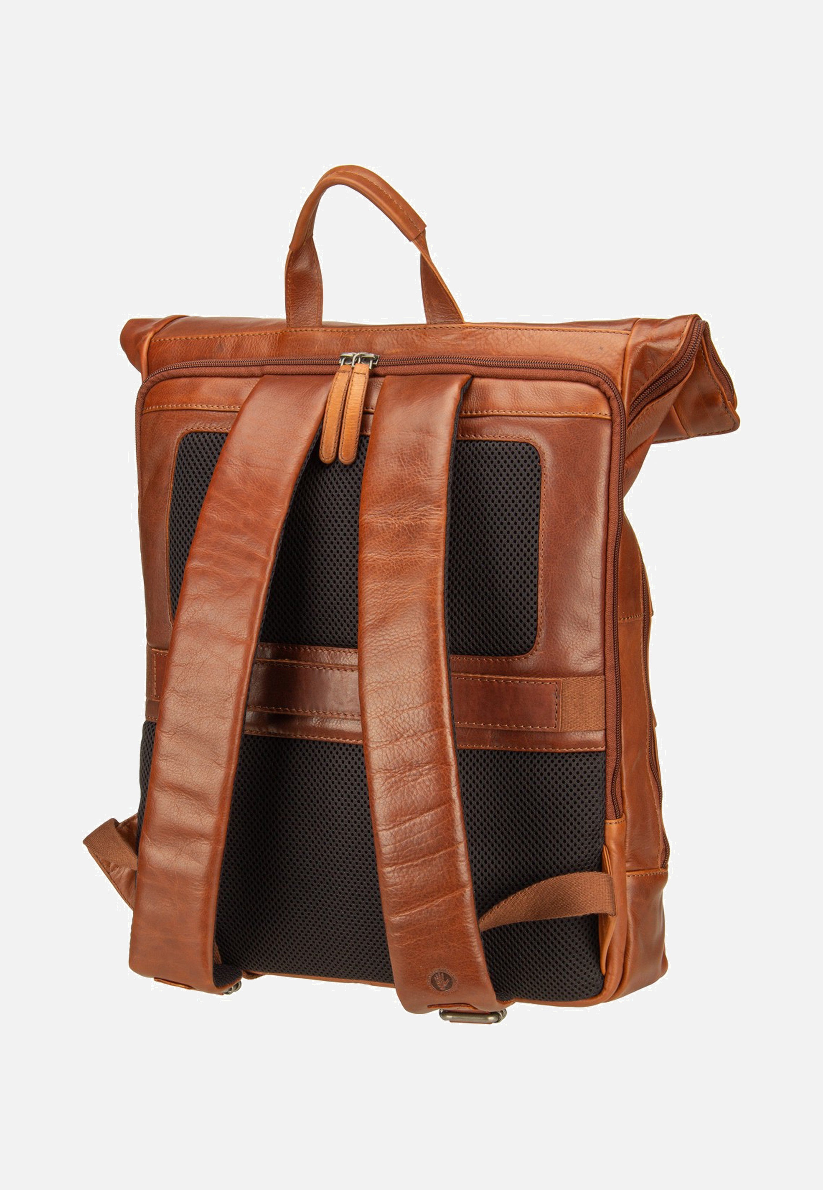 Greenburry Waxy Vintage Laptoprucksack Tobacco Nut Backpack