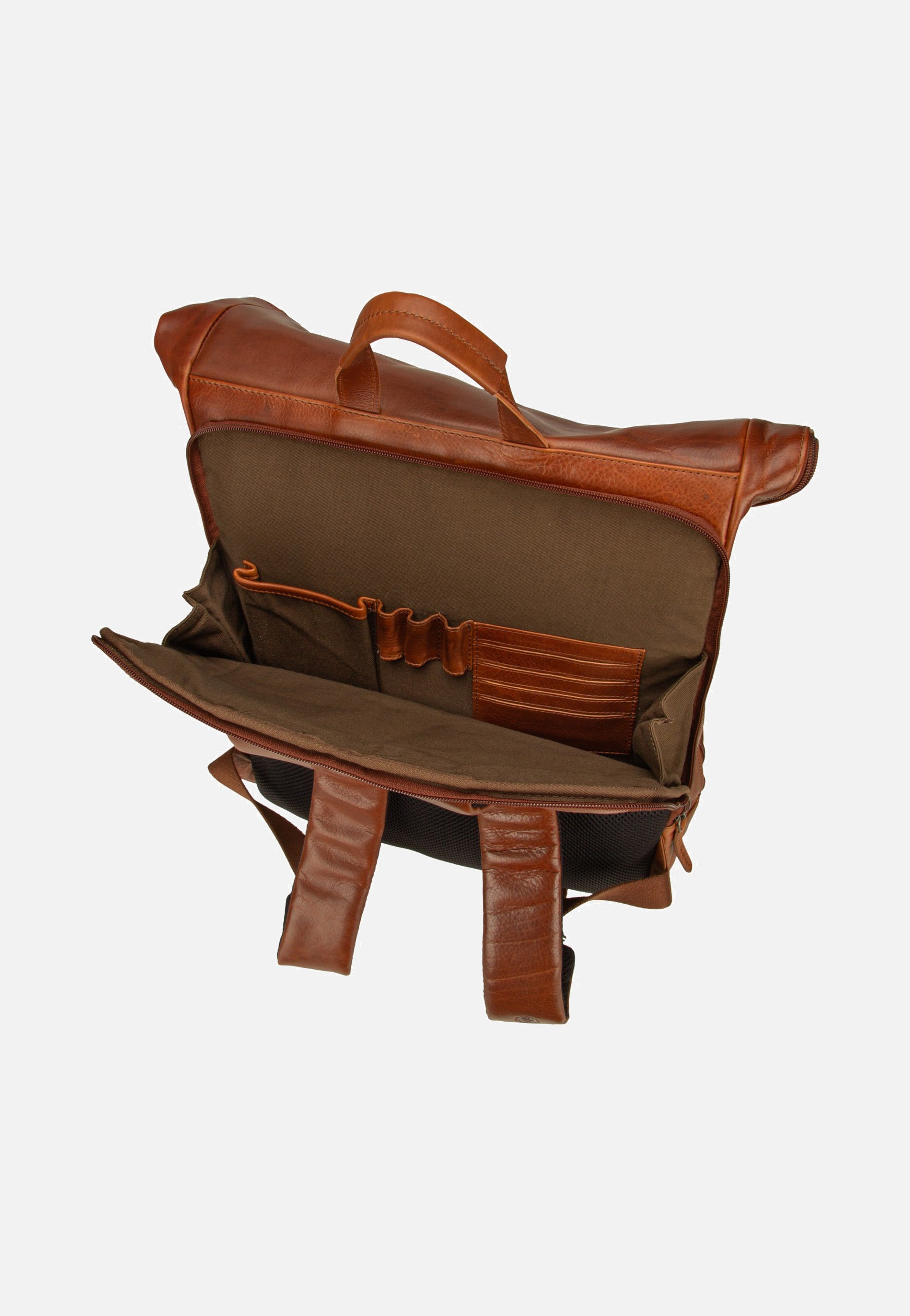 Greenburry Waxy Vintage Laptoprucksack Tobacco Nut Backpack