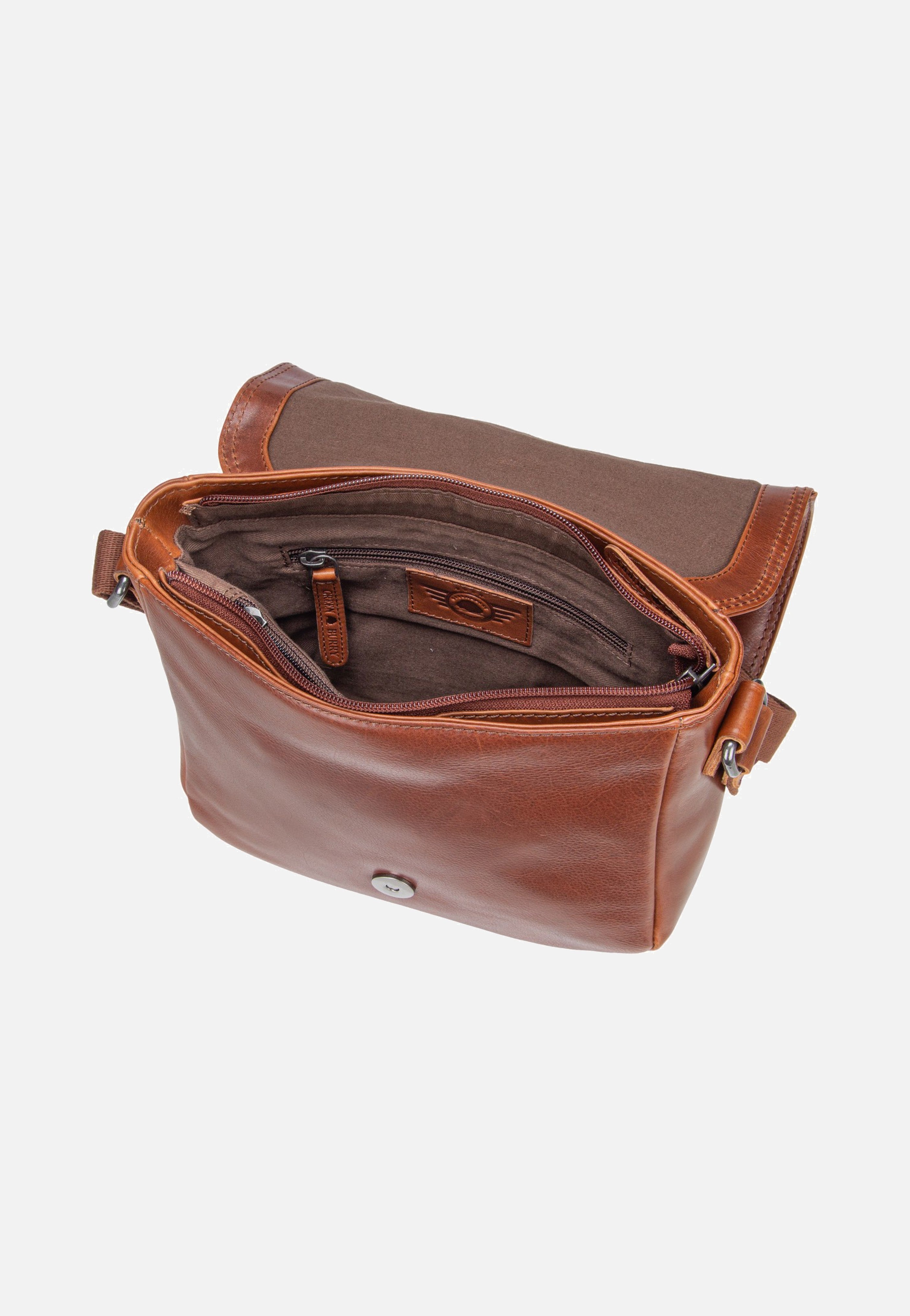 Greenburry - Waxy Vintage Crossbody Bag Tobacco Nut - Crossbody Bag | Neutral-Image