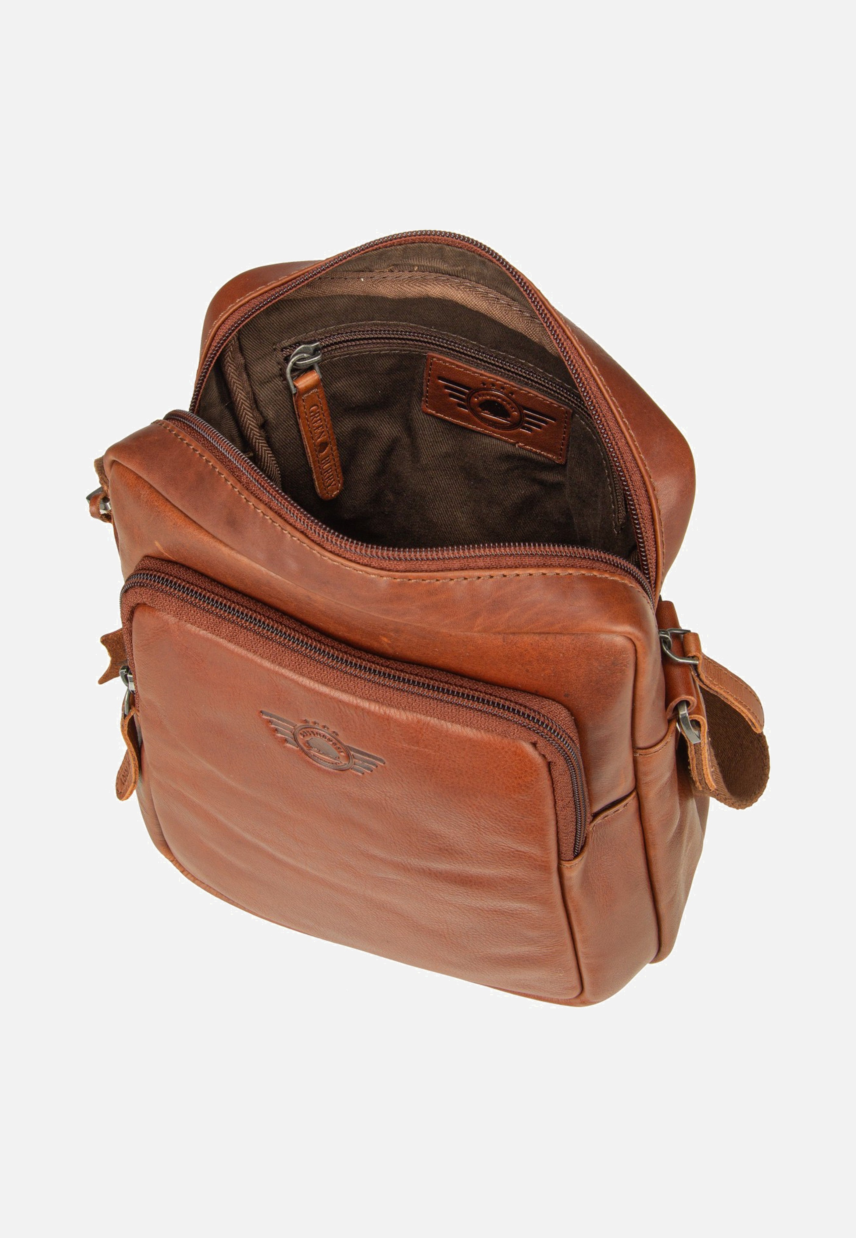 Greenburry Waxy Vintage Shoulderbag Tobacco Nut Crossbody Bag