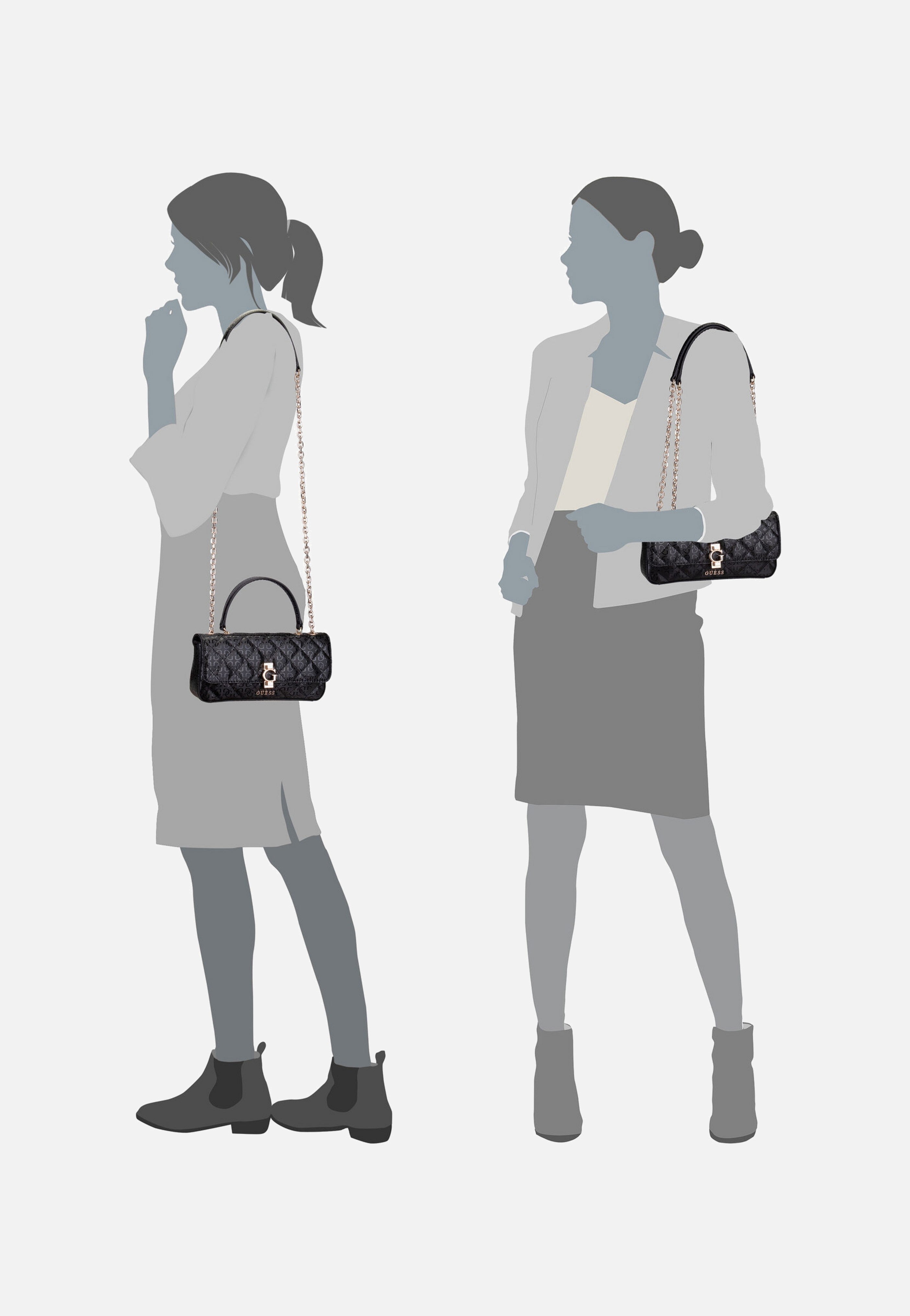 Guess - Bessey Convertible Flap 22210 Black - Evening Bag | Women-Image