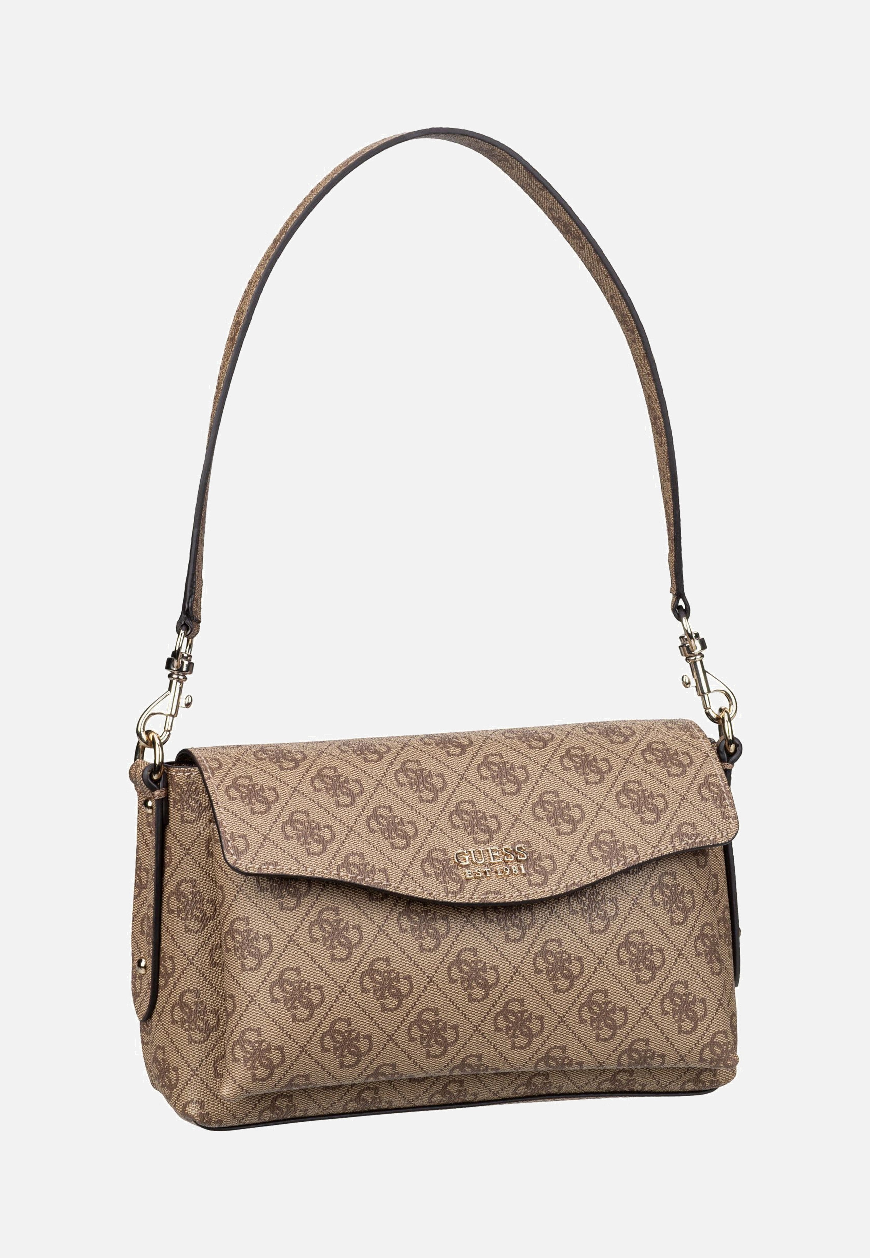 Guess - Brenton Flap Logo 48190 Latte - Shoulder Bag | Women-Image