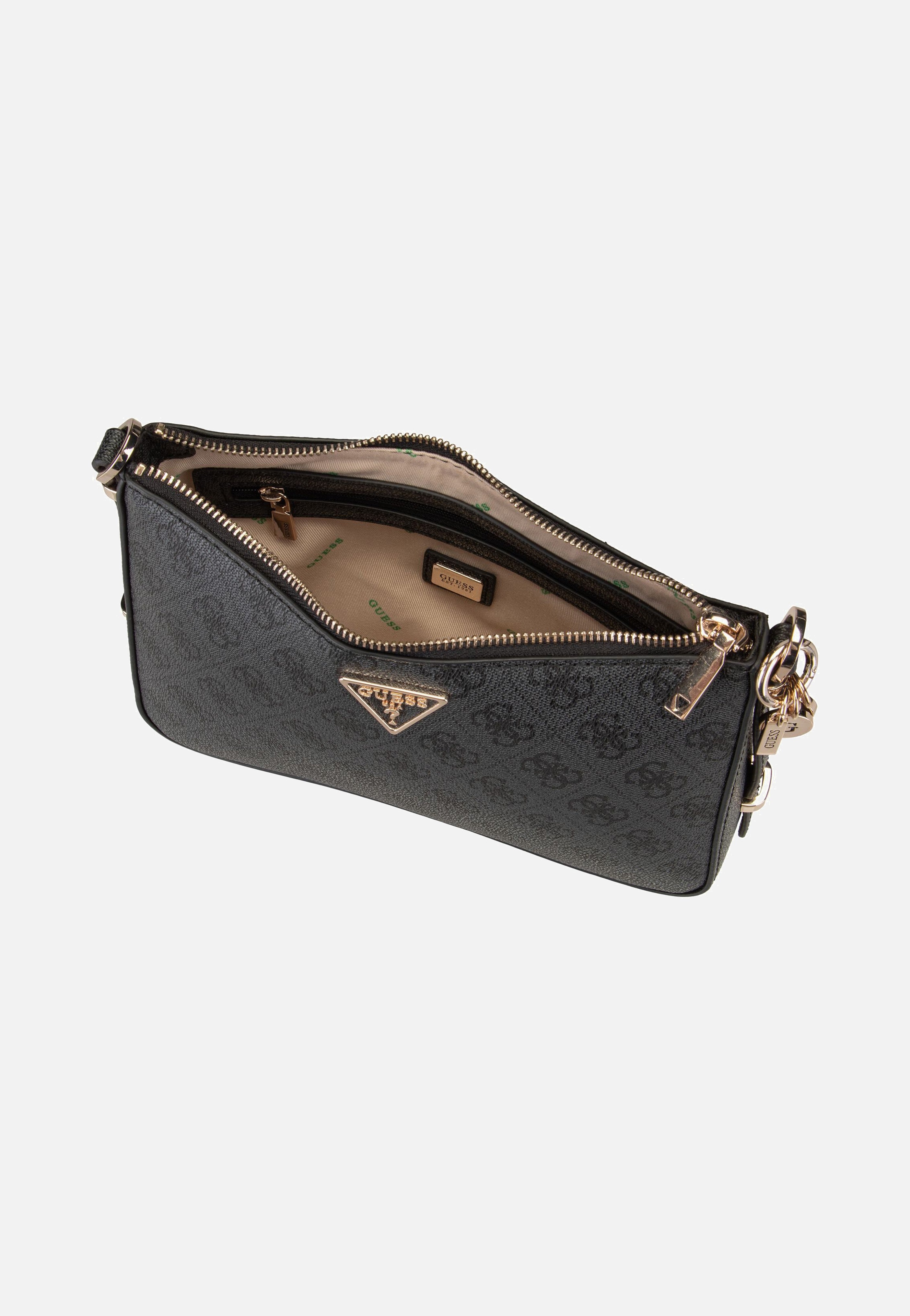 Guess - Eco Erica Top Zip 51018 Coal - Shoulder Bag | Women-Image