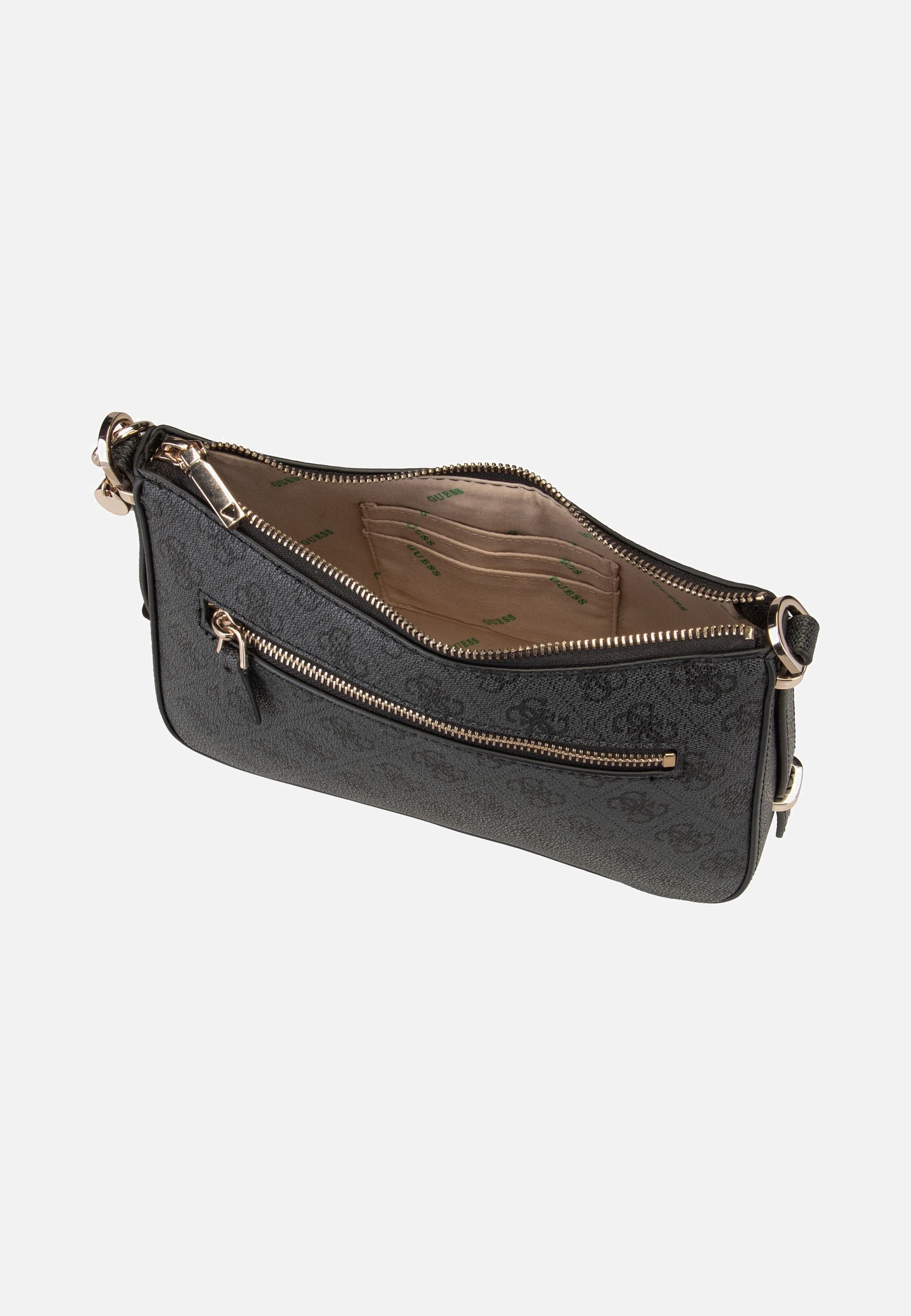 Guess - Eco Erica Top Zip 51018 Coal - Shoulder Bag | Women-Image