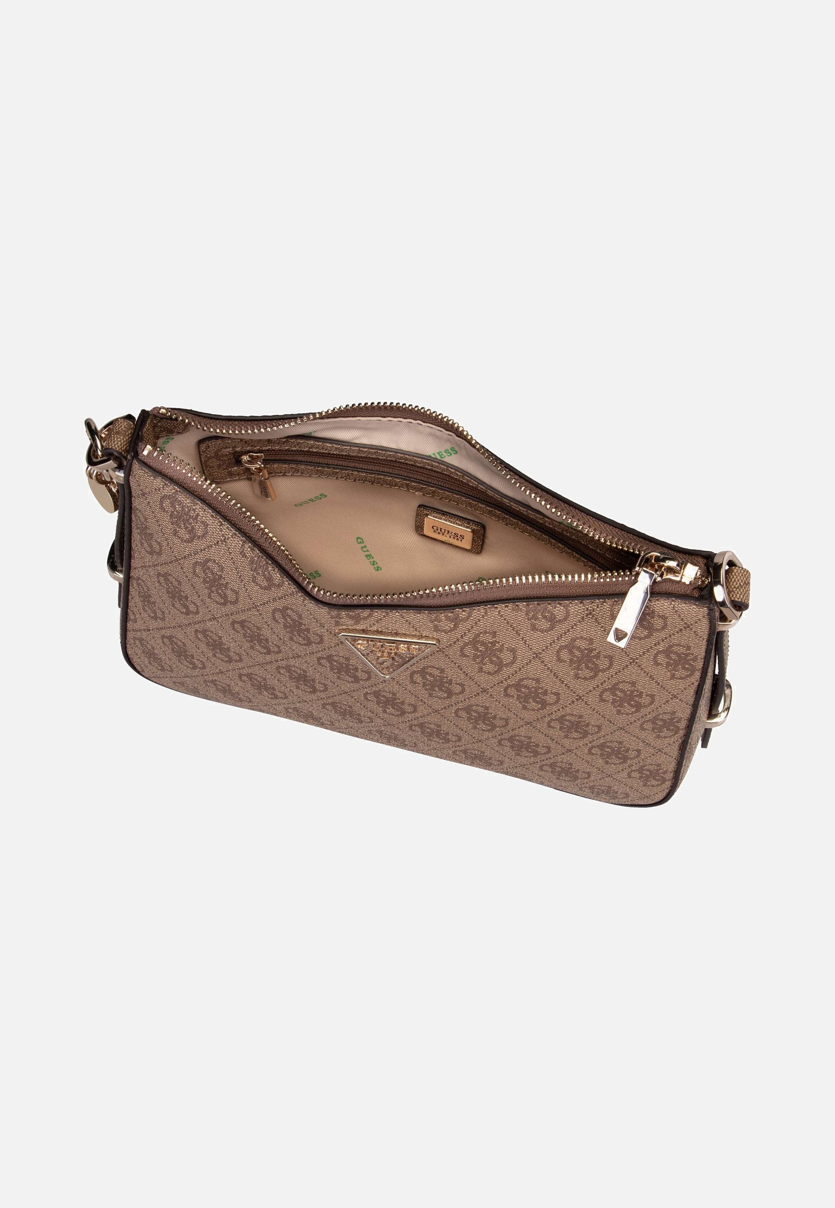 Guess - Eco Erica Top Zip 51018 Latte - Shoulder Bag | Women-Image
