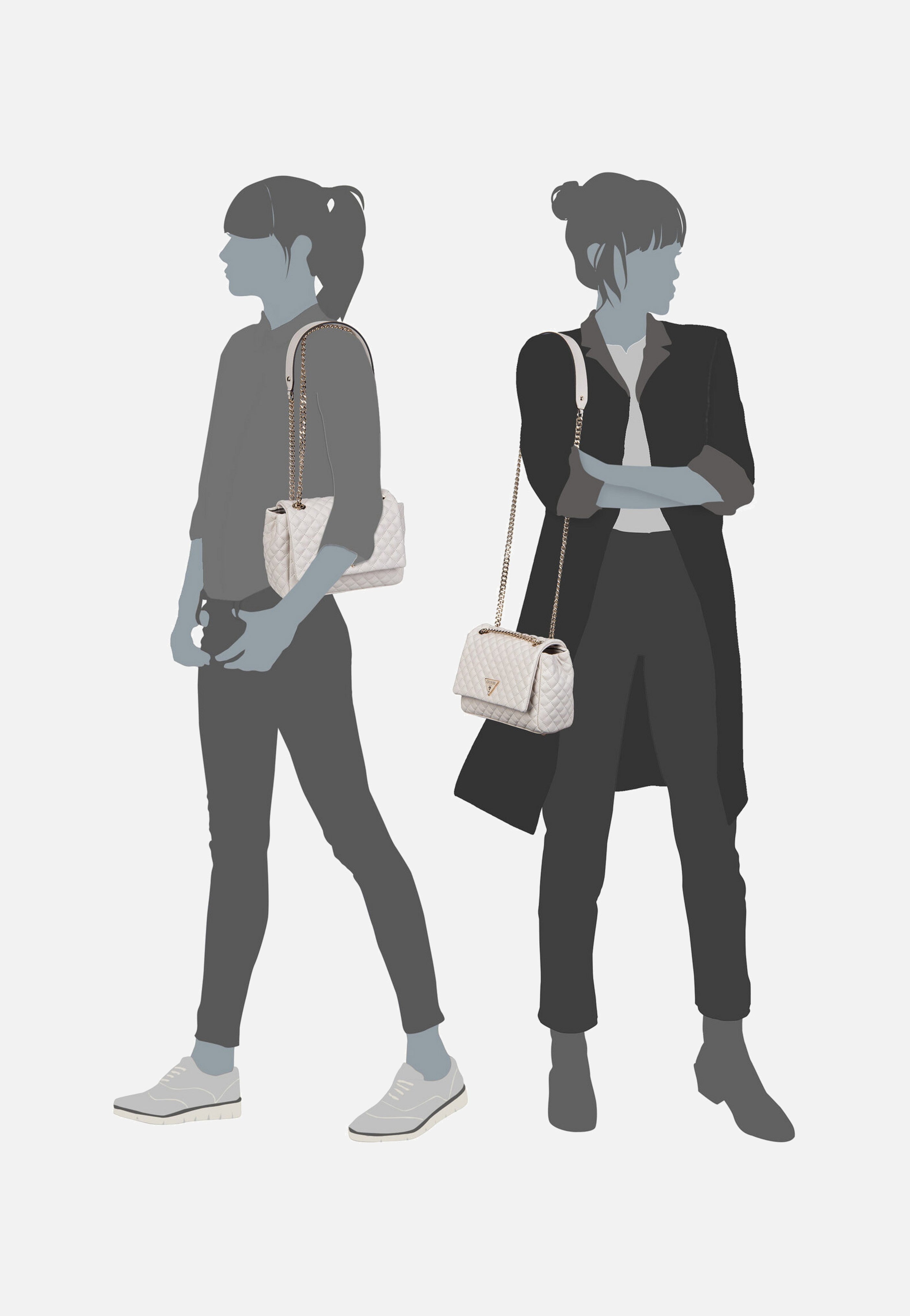 Guess - Eco Rianee Conv Flap 54121 Stone - Crossbody Bag | Women-Image