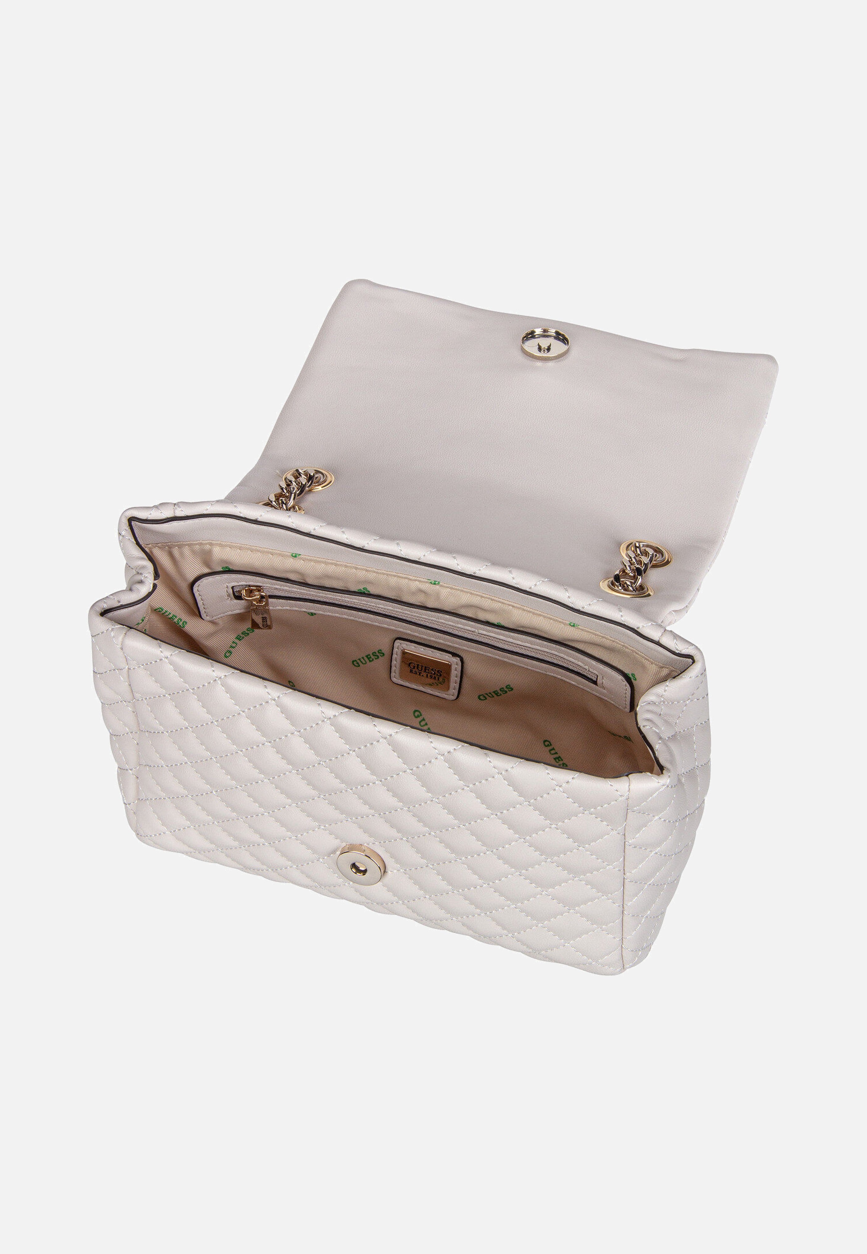 Guess - Eco Rianee Conv Flap 54121 Stone - Crossbody Bag | Women-Image