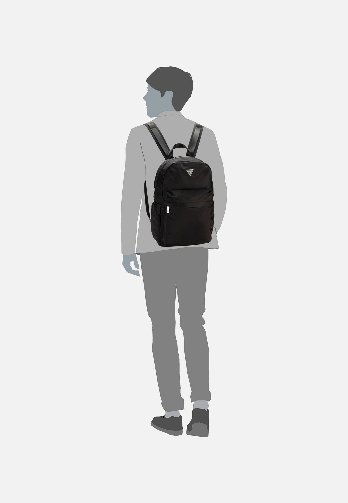 Guess Elvis Nylon Eco P4105 Black Backpack