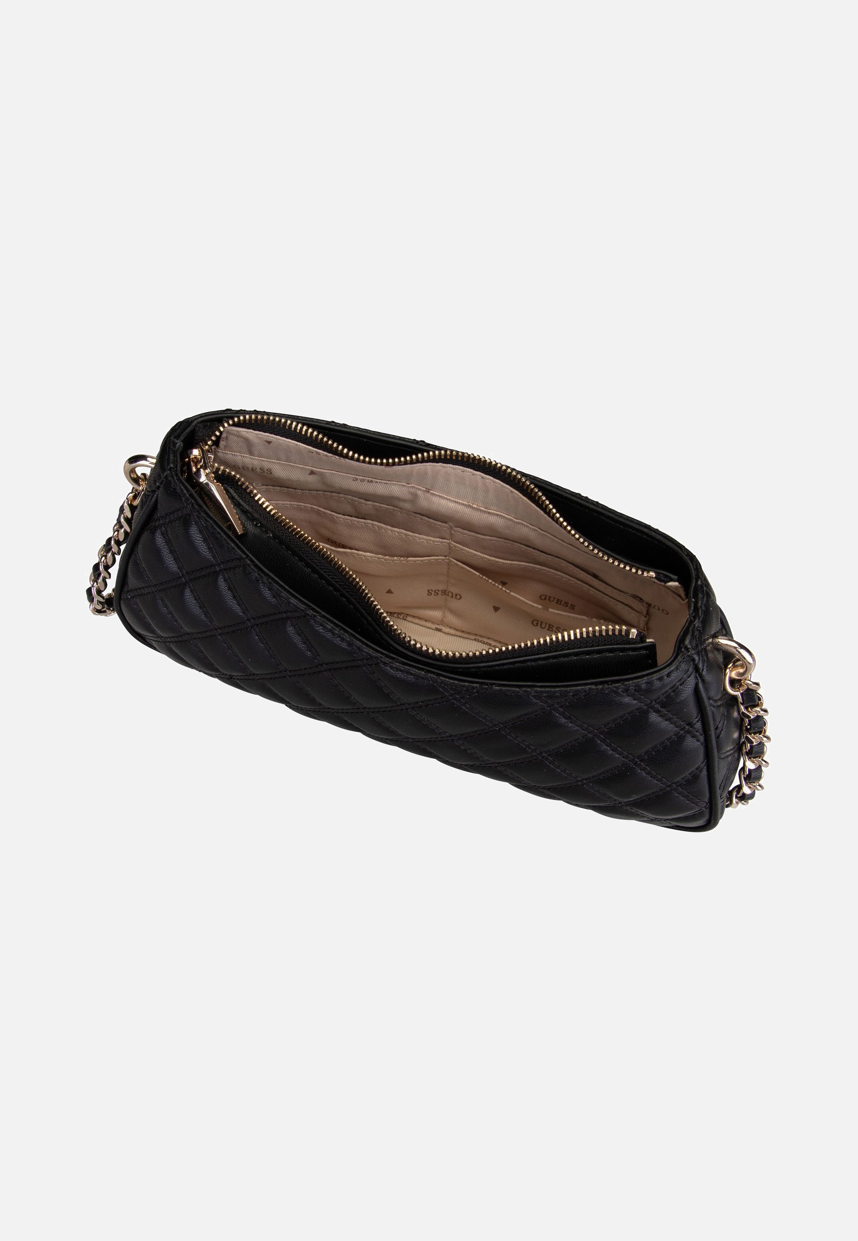 Guess Giully Top Zip 48160 Black Shoulder Bag