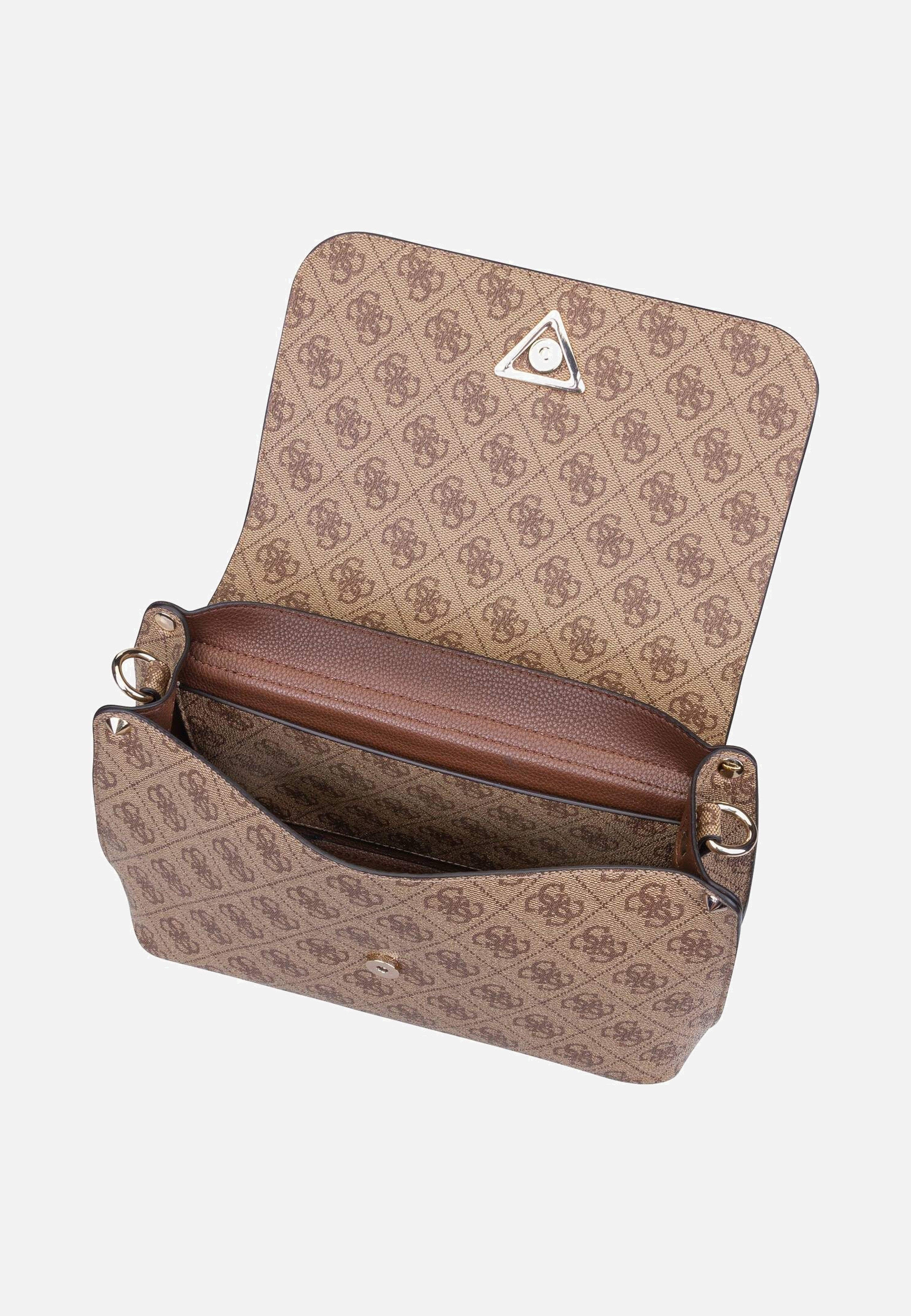 Guess - Meridian II Flap CB 74200 Logo Latte - Crossbody Bag | Women-Image