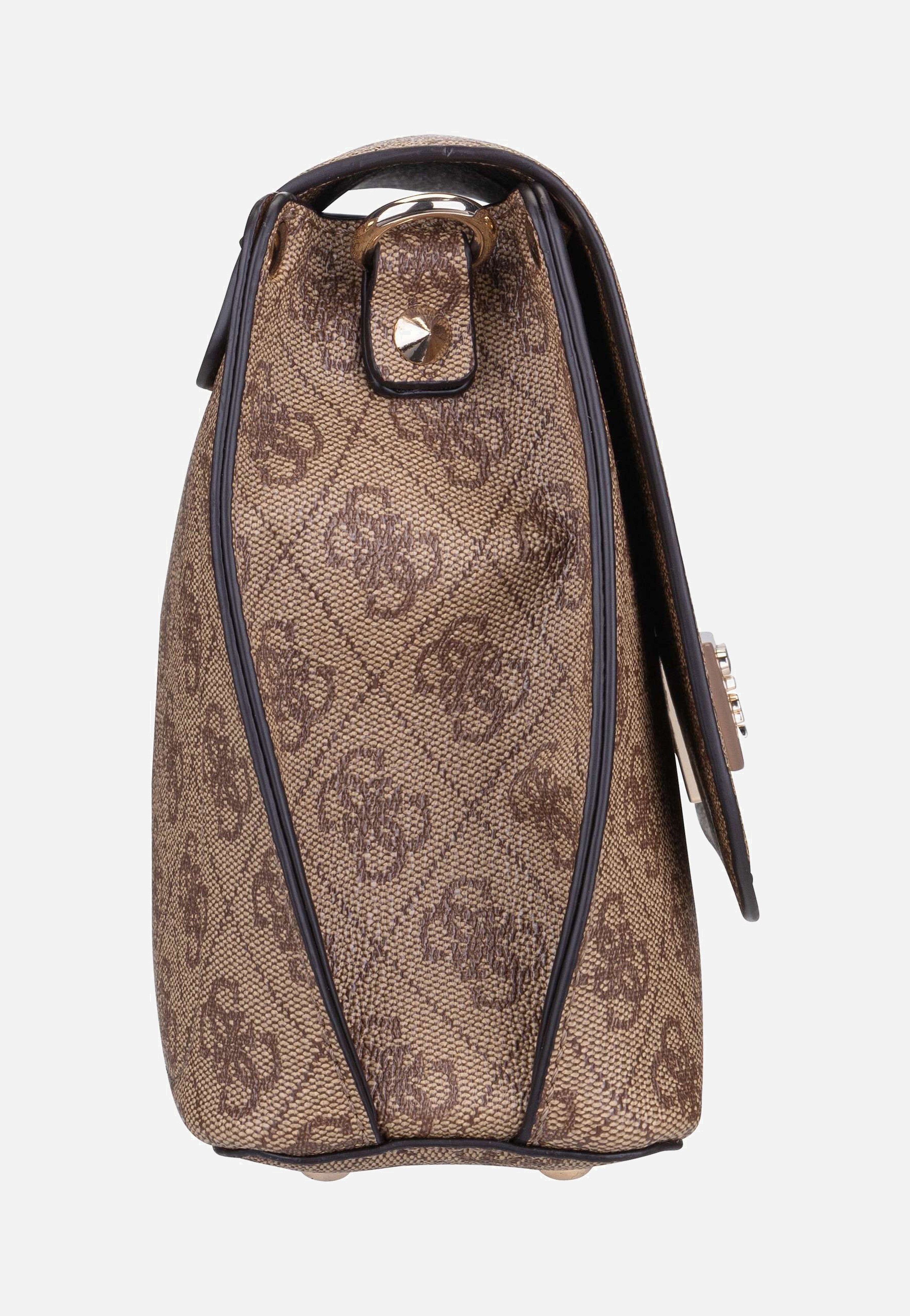 Guess - Meridian II Flap CB 74200 Logo Latte - Crossbody Bag | Women-Image