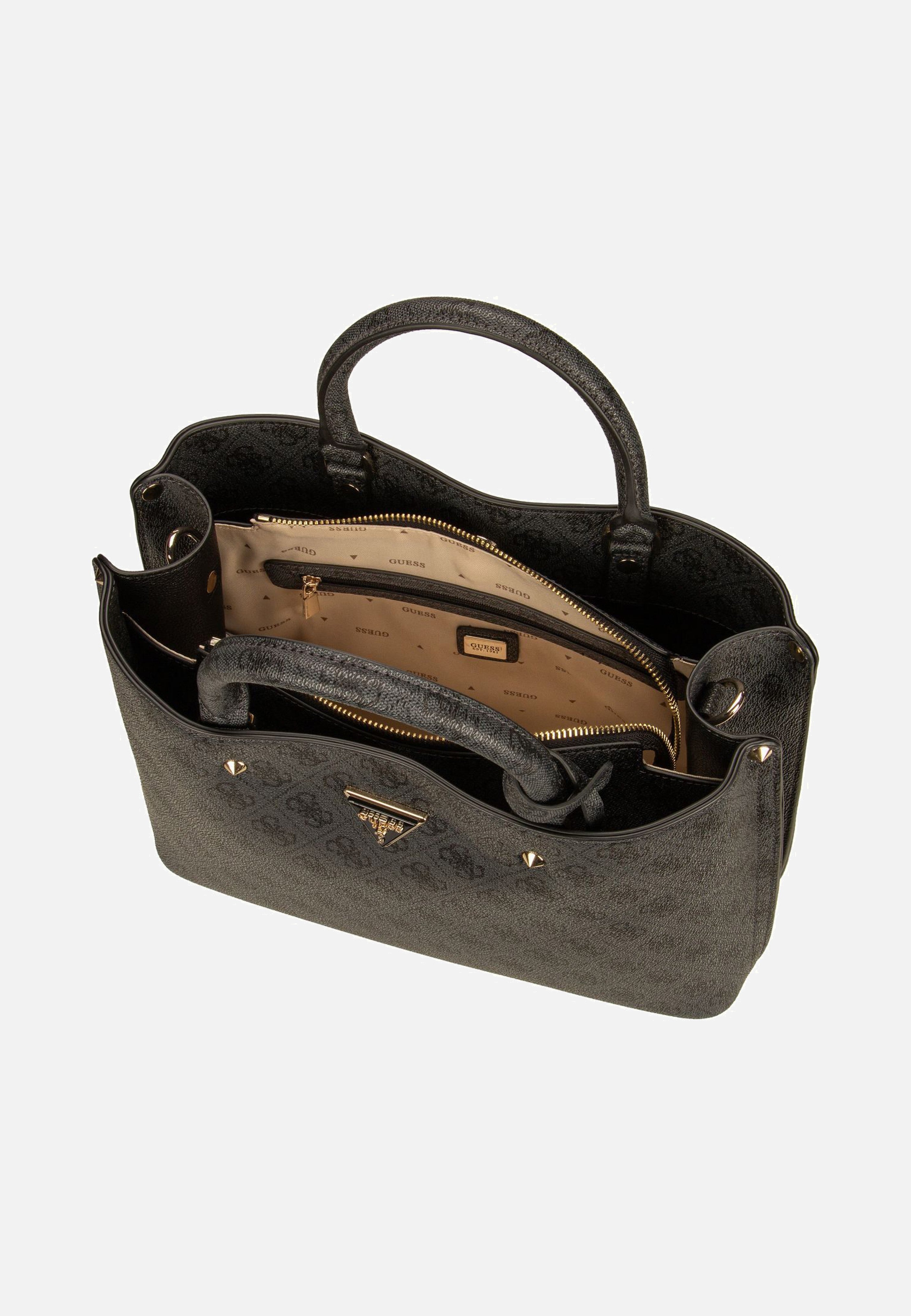 Guess - Meridian II Girlfriend SAT 74060 Logo Coal - Satchel | Women-Image