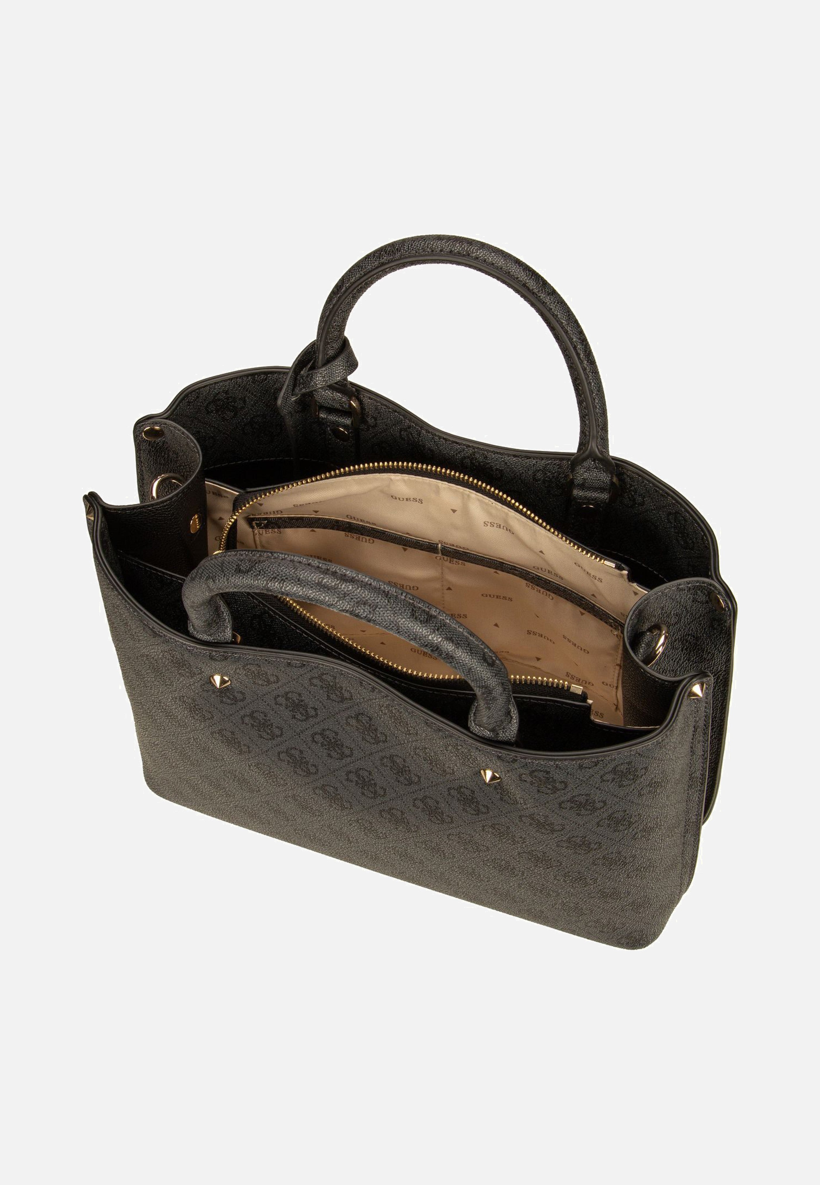 Guess - Meridian II Girlfriend SAT 74060 Logo Coal - Satchel | Women-Image