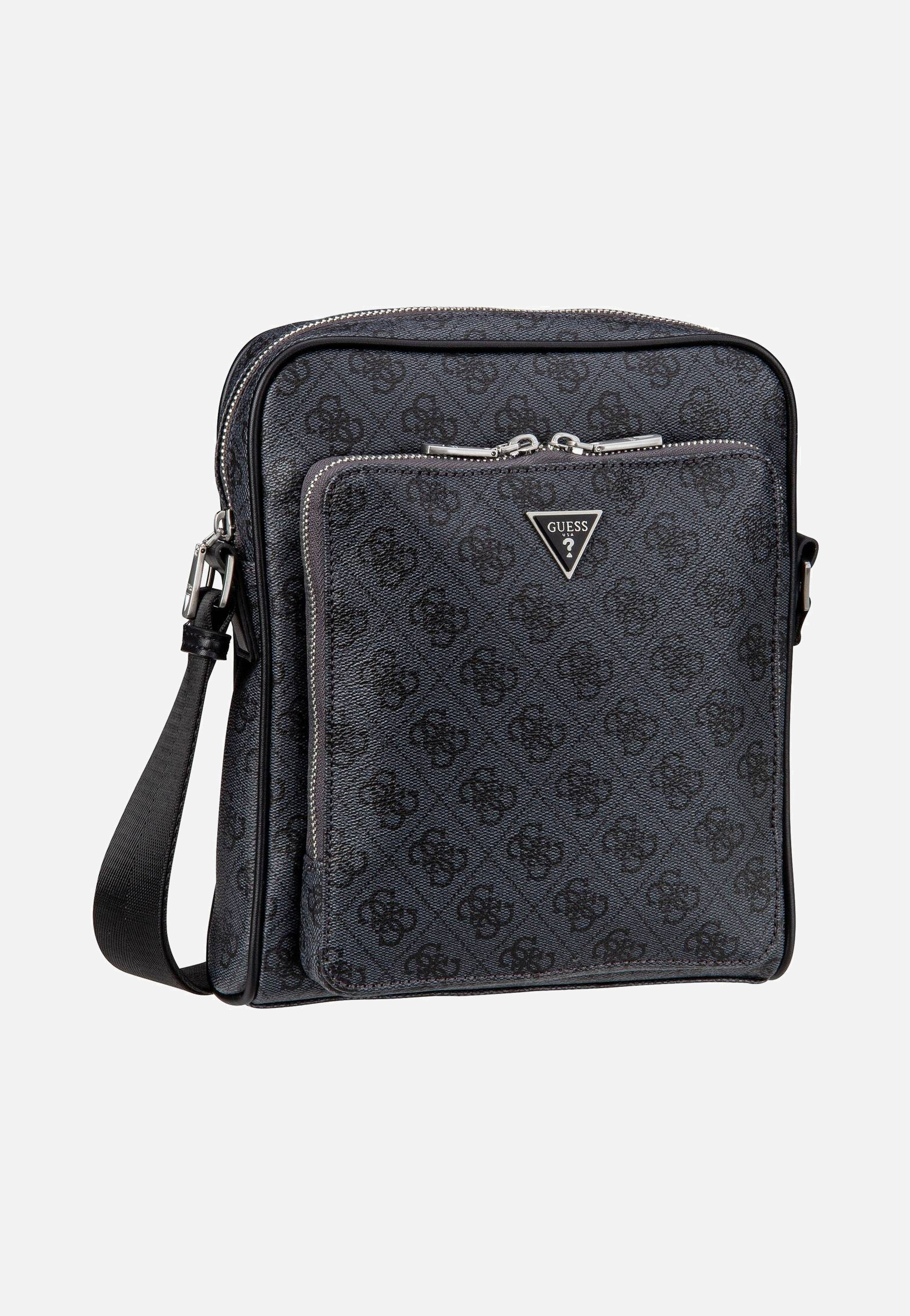 Guess - Milano 4G Eco Top Zip Black - Crossbody Bag | Men-Image