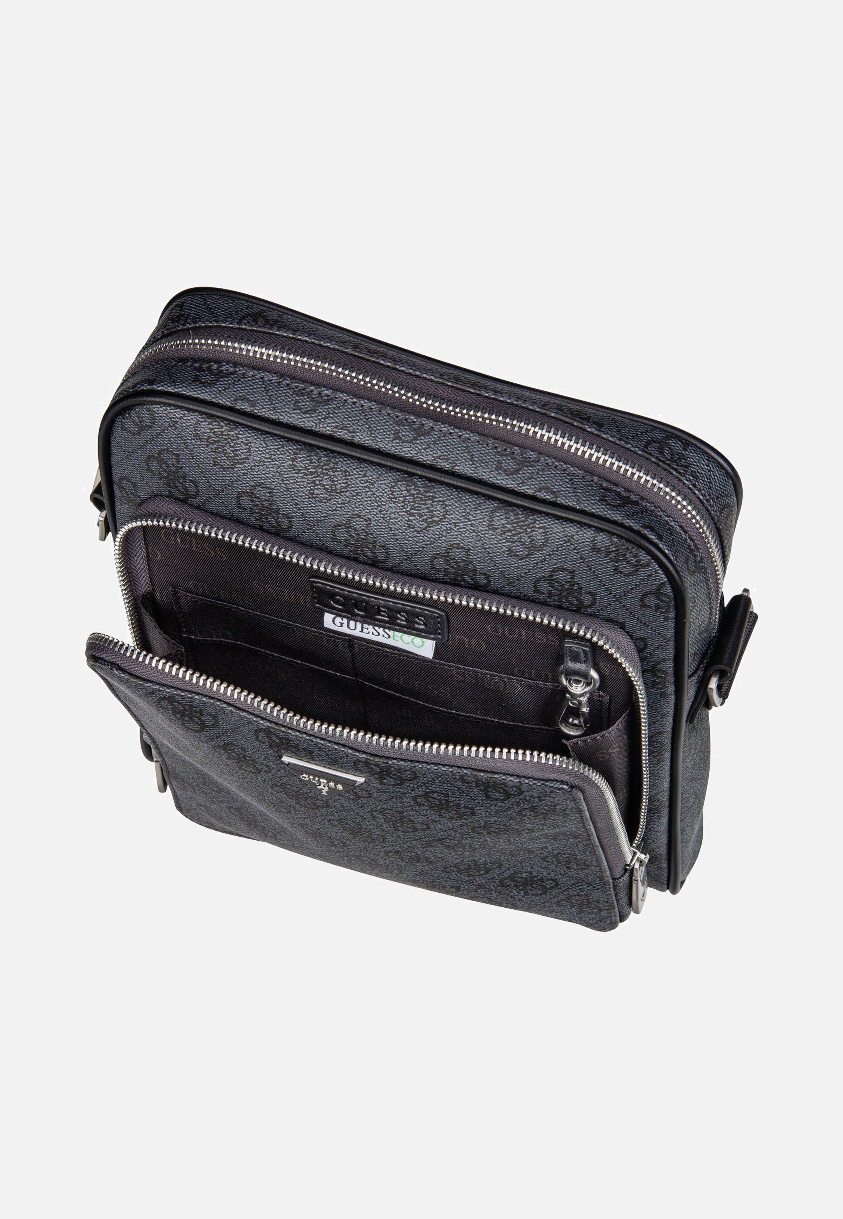 Guess - Milano 4G Eco Top Zip Black - Crossbody Bag | Men-Image