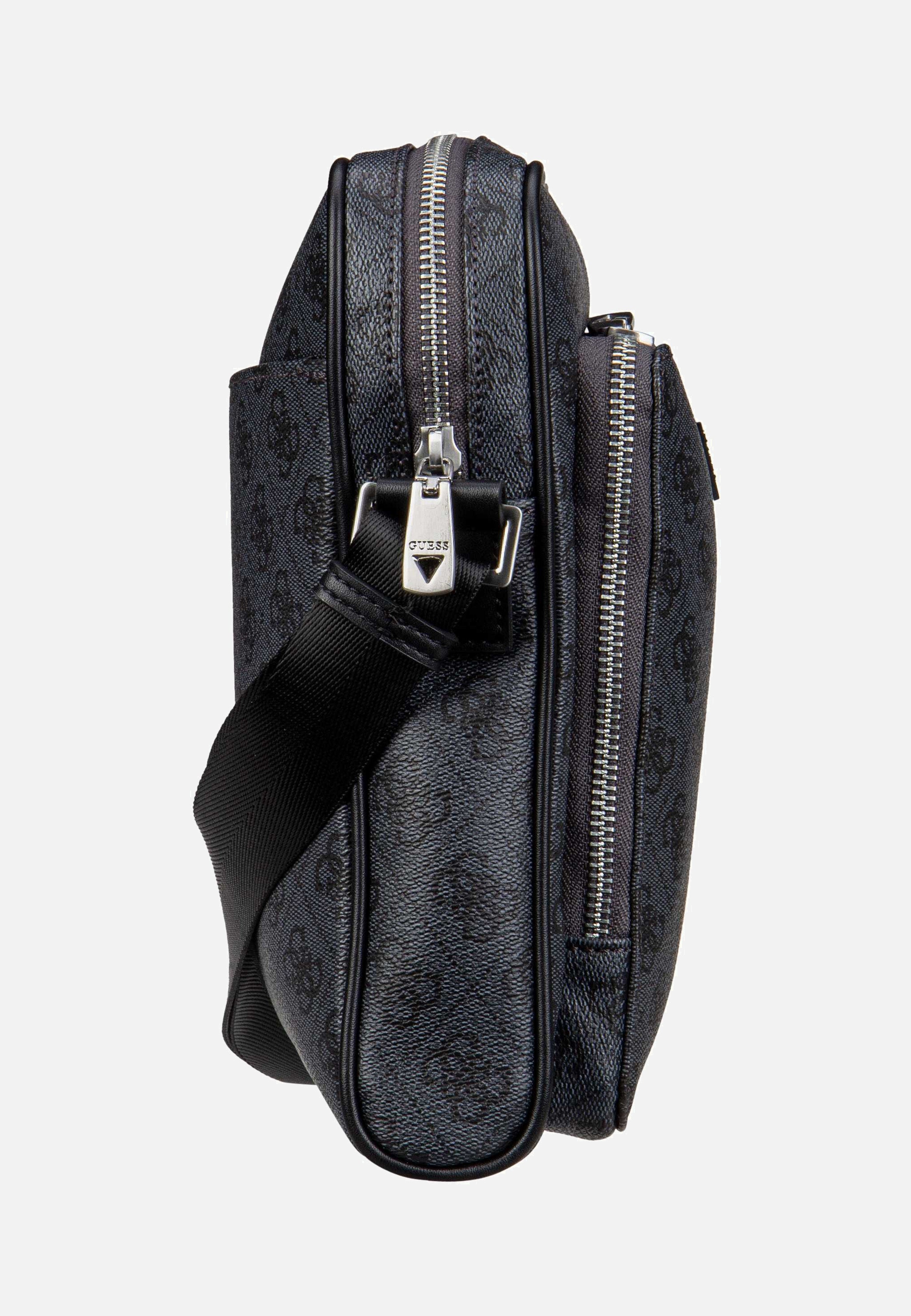 Guess - Milano 4G Eco Top Zip Black - Crossbody Bag | Men-Image