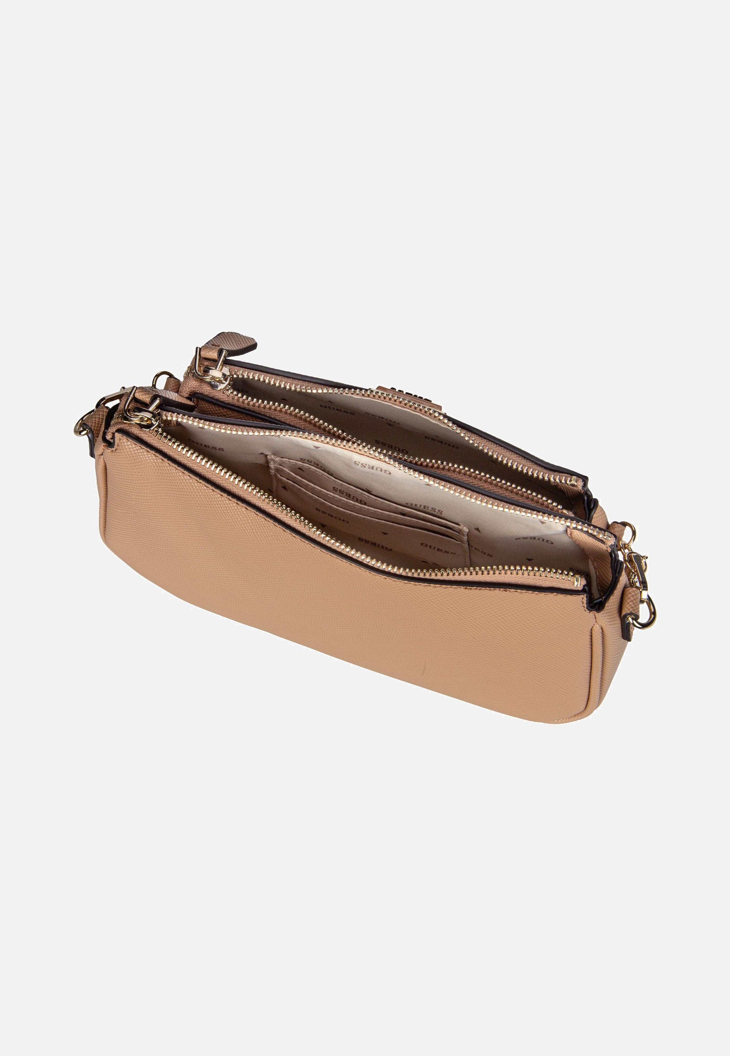 Guess - Noelle Double Pouch ZG Beige - Shoulder Bag | Women-Image