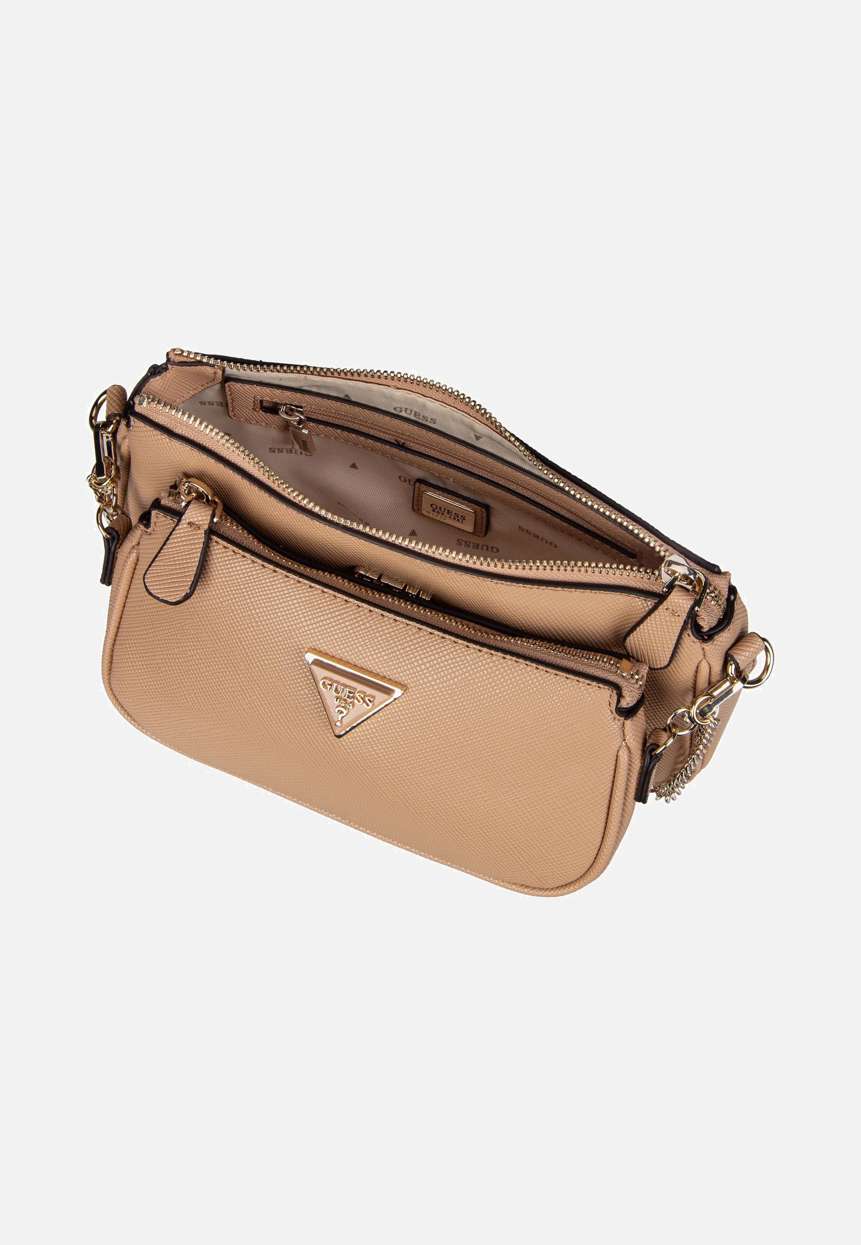 Guess - Noelle Double Pouch ZG Beige - Shoulder Bag | Women-Image