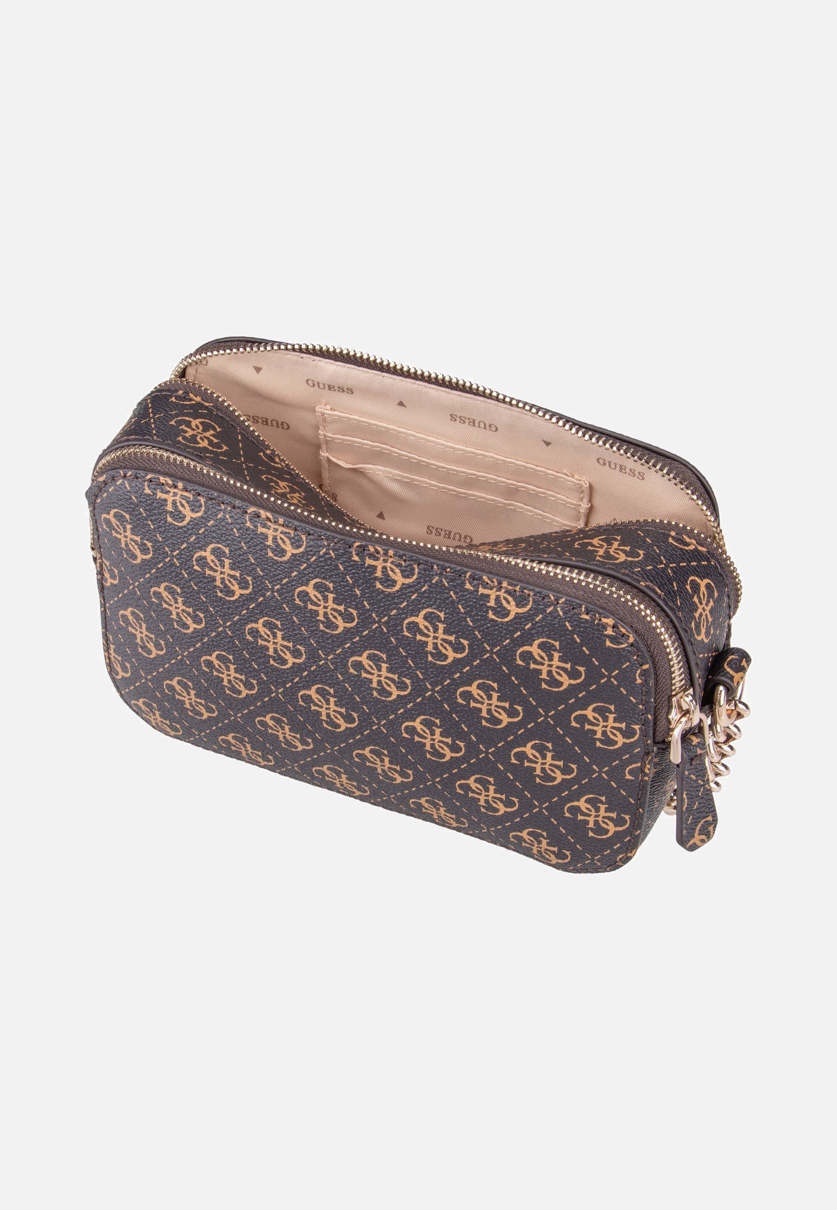 Guess Noelle II CB Camera 72140 Logo Brown Crossbody Bag