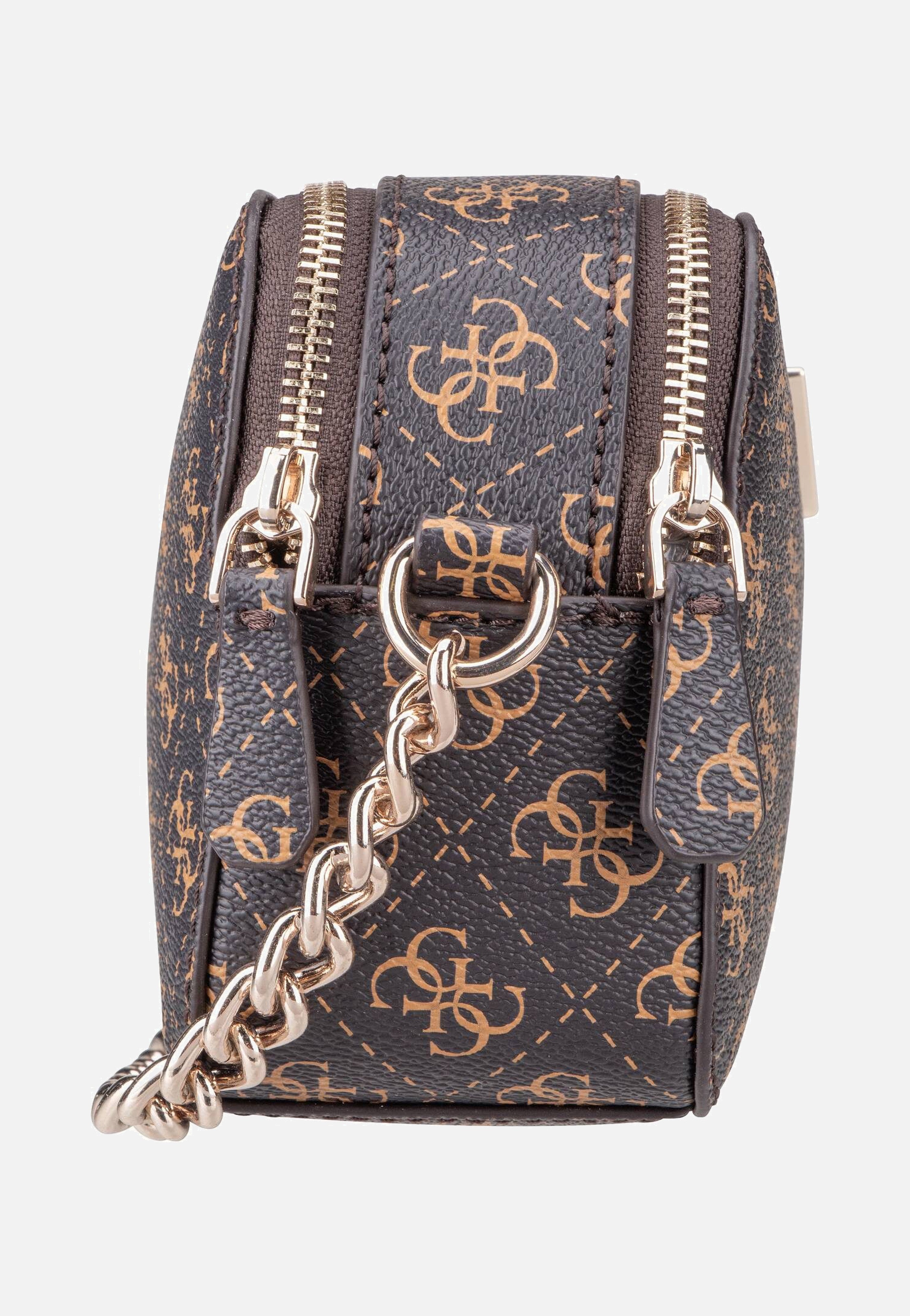 Guess Noelle II CB Camera 72140 Logo Brown Crossbody Bag