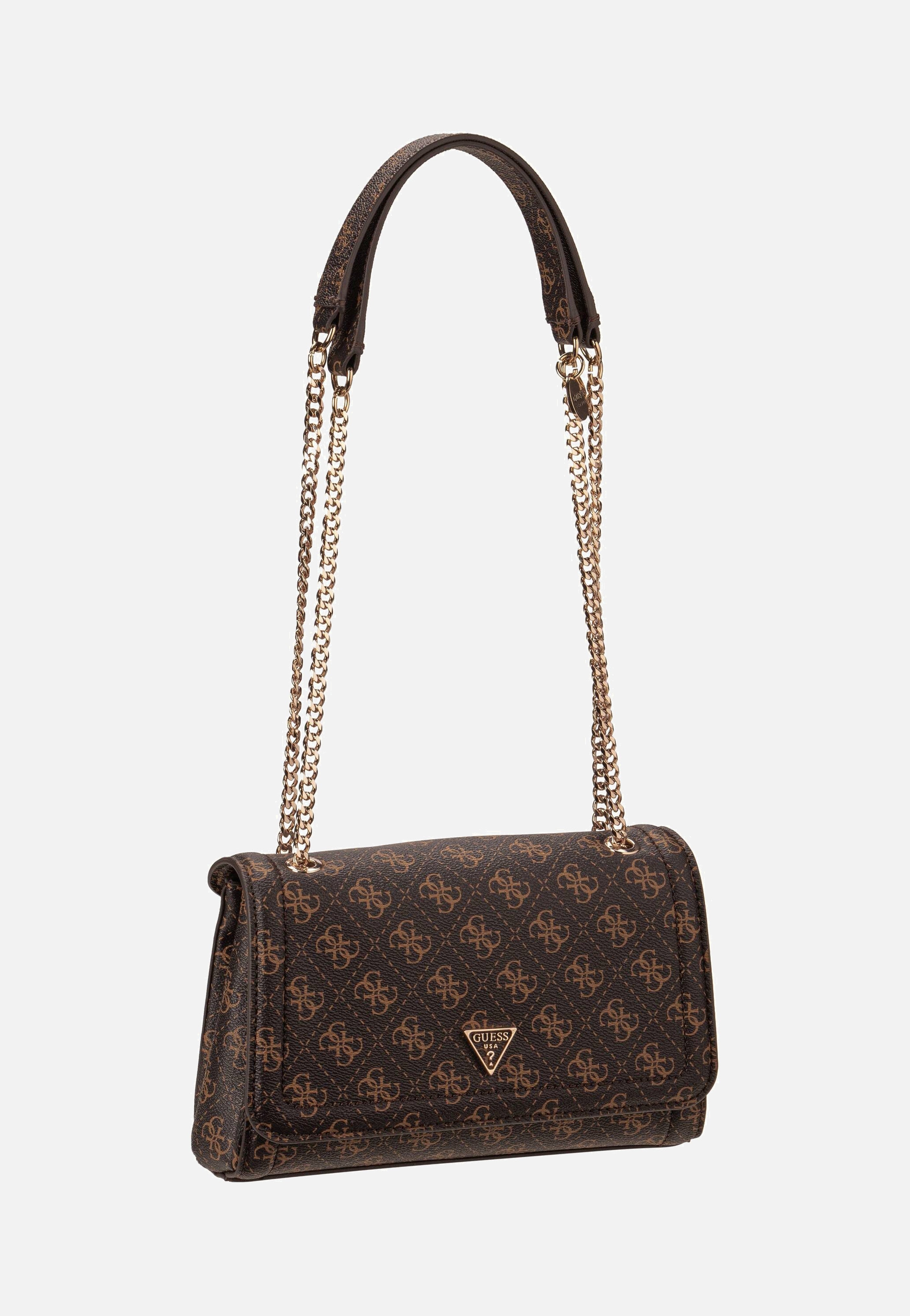 Guess Noelle II Conv XBody Flap 72210 Logo Brown Shoulder Bag