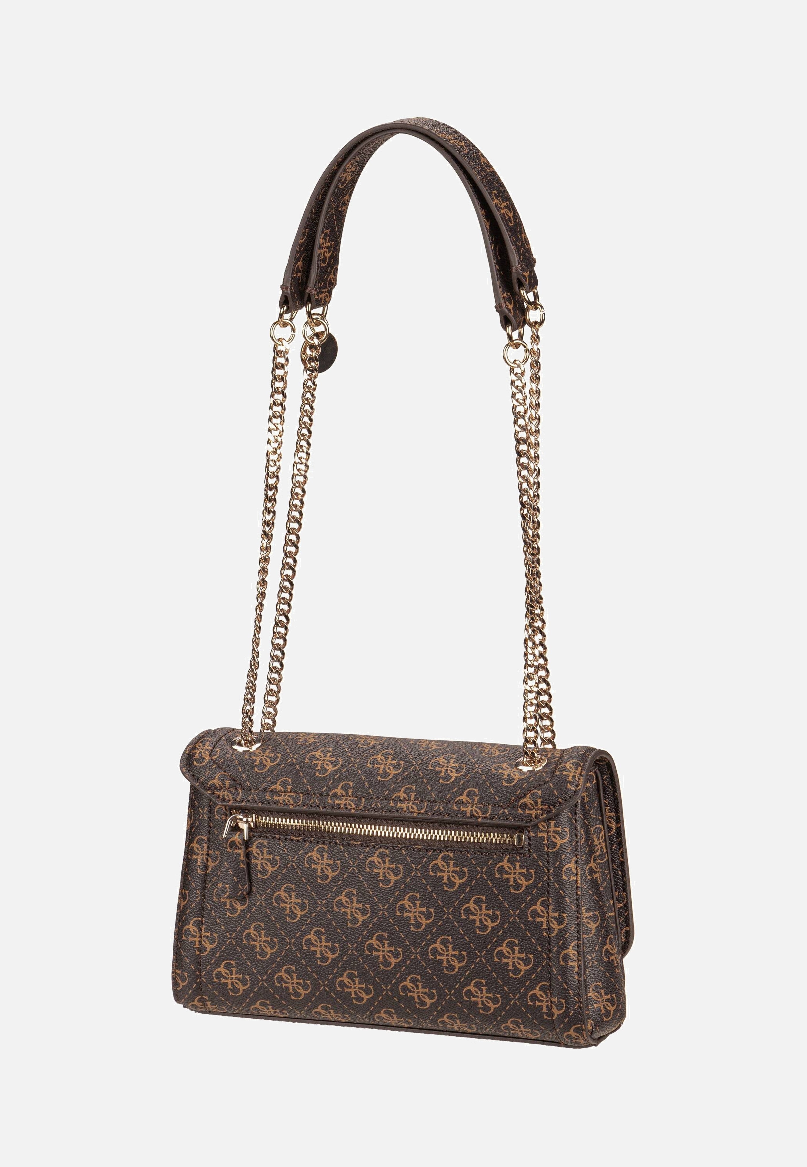 Guess Noelle II Conv XBody Flap 72210 Logo Brown Shoulder Bag