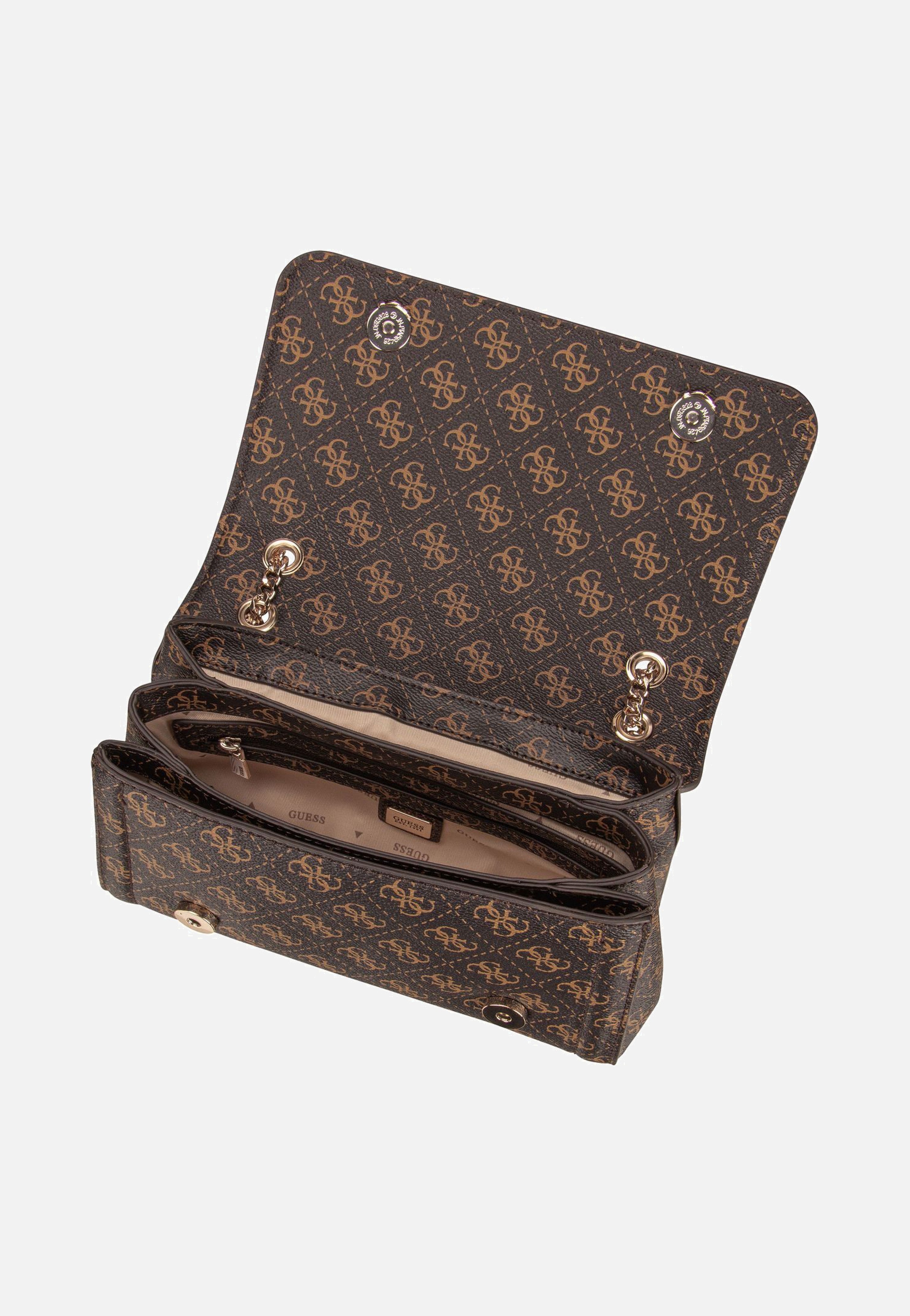 Guess - Noelle II Conv XBody Flap 72210 Logo Brown - Shoulder Bag | Women-Image