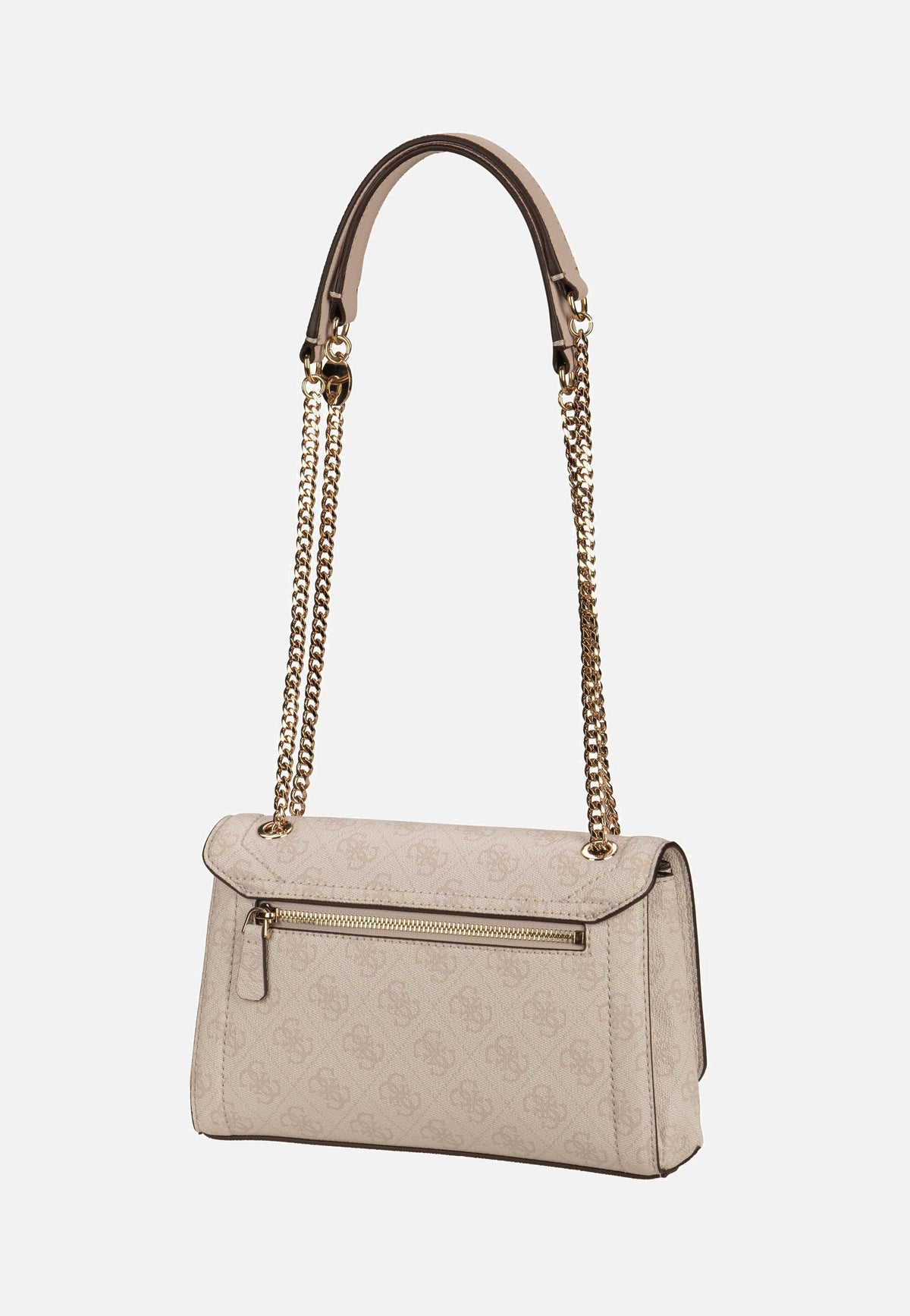 Guess Noelle II Conv XBody Flap 72210 Logo White Shoulder Bag