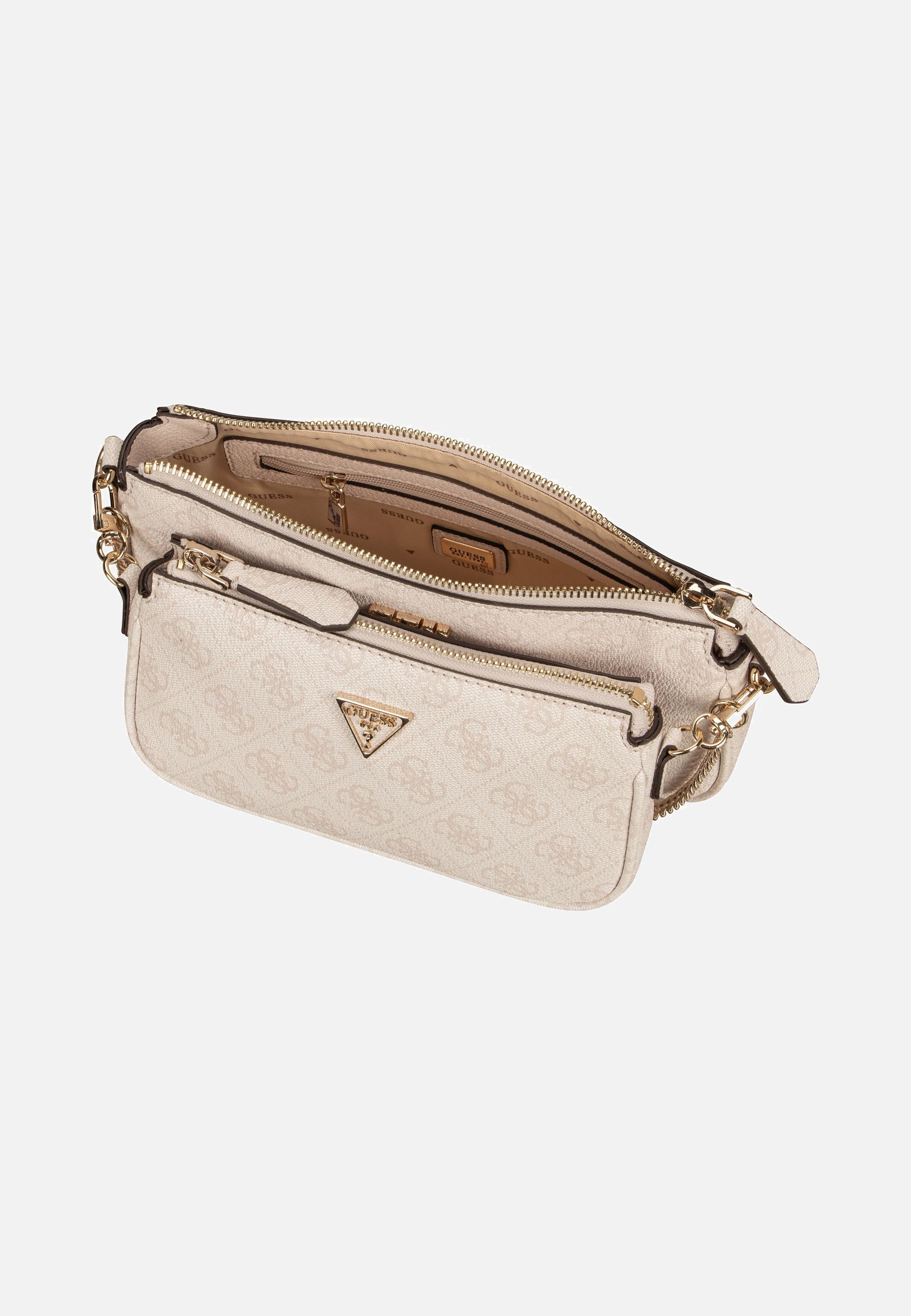Guess - Noelle II Double Pouch CB 72710 Logo White - Crossbody Bag | Women-Image