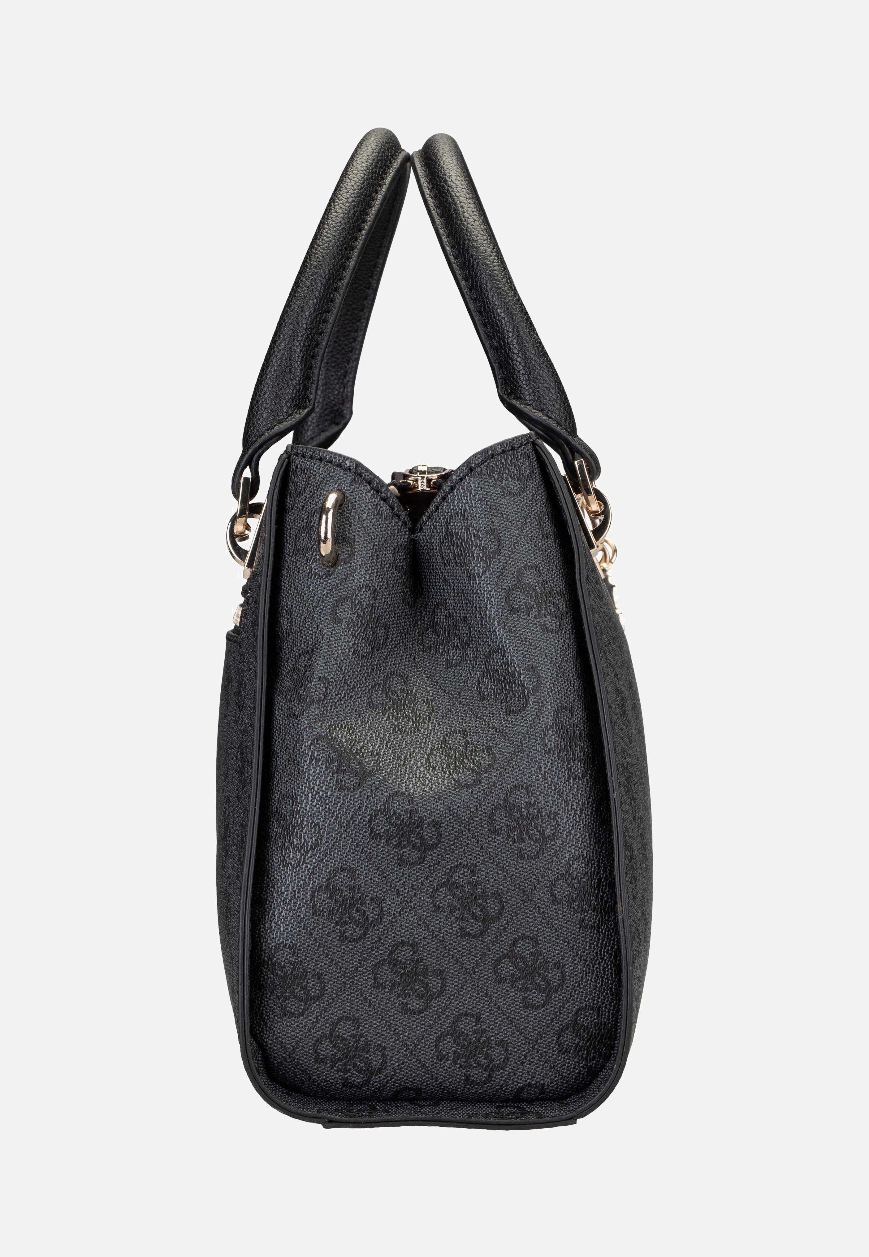 Guess - Noelle II Luxury SAT 72070 Logo Coal - Handle Bag | Women-Image