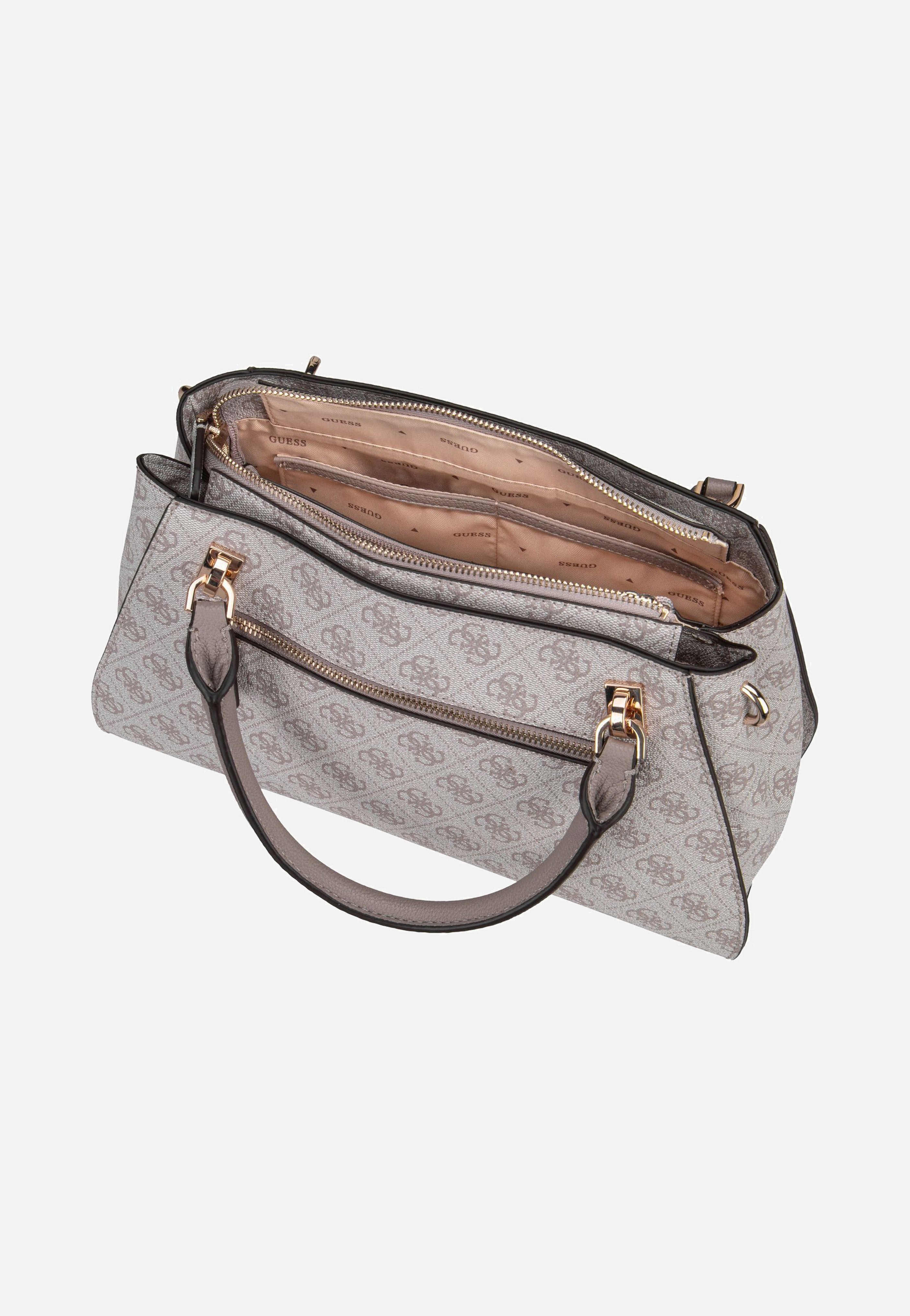 Guess - Noelle II Luxury SAT Logo 72070 Dark Taupe - Handle Bag | Women-Image