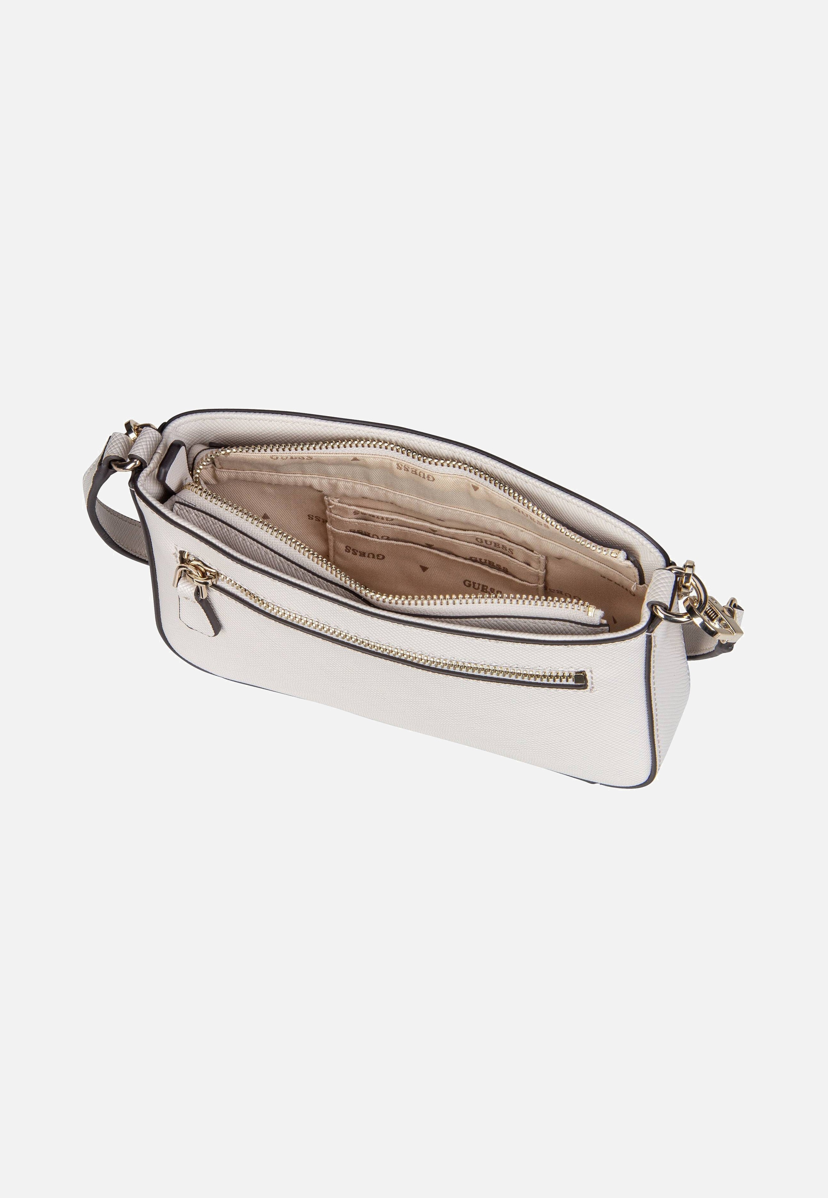 Guess Noelle II Mini Top Zip SHB 72720 Bone Shoulder Bag  