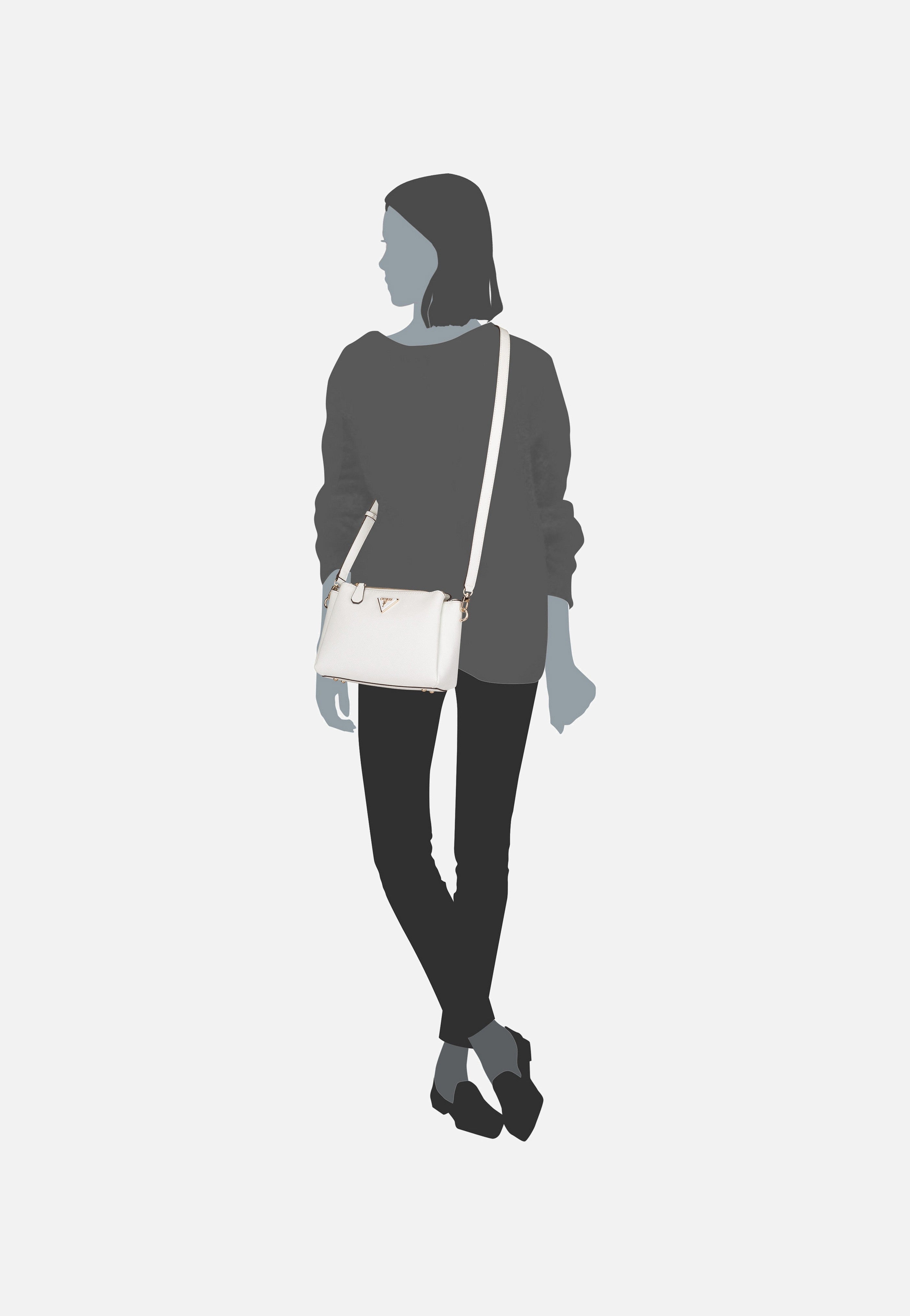 Guess - Noelle II Tri Comp CB 72120 Black - Crossbody Bag | Women-Image