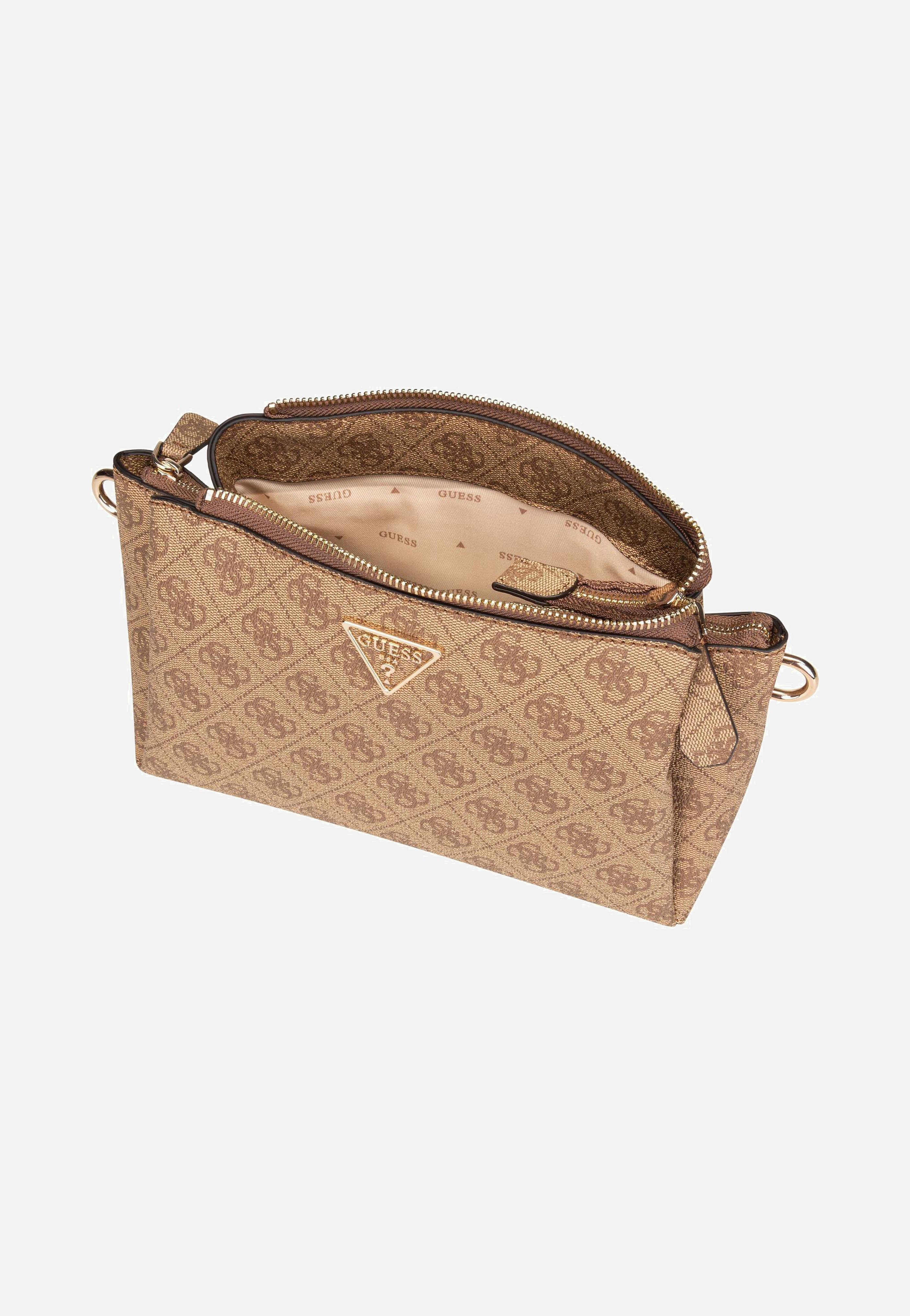 Guess - Noelle II Tri Comp CB 72120 Logo Latte/Brown - Crossbody Bag | Women-Image
