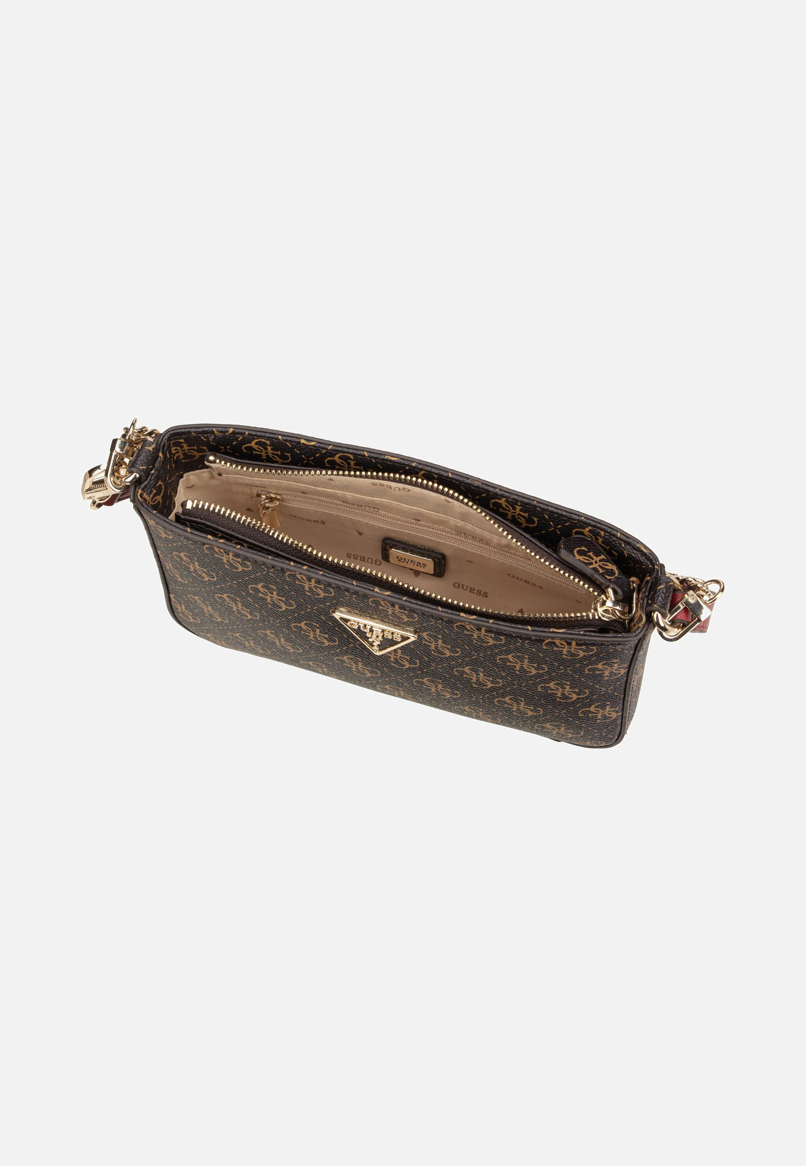 Guess - Noelle Mini Top Zip 79720 Brown - Shoulder Bag | Women-Image