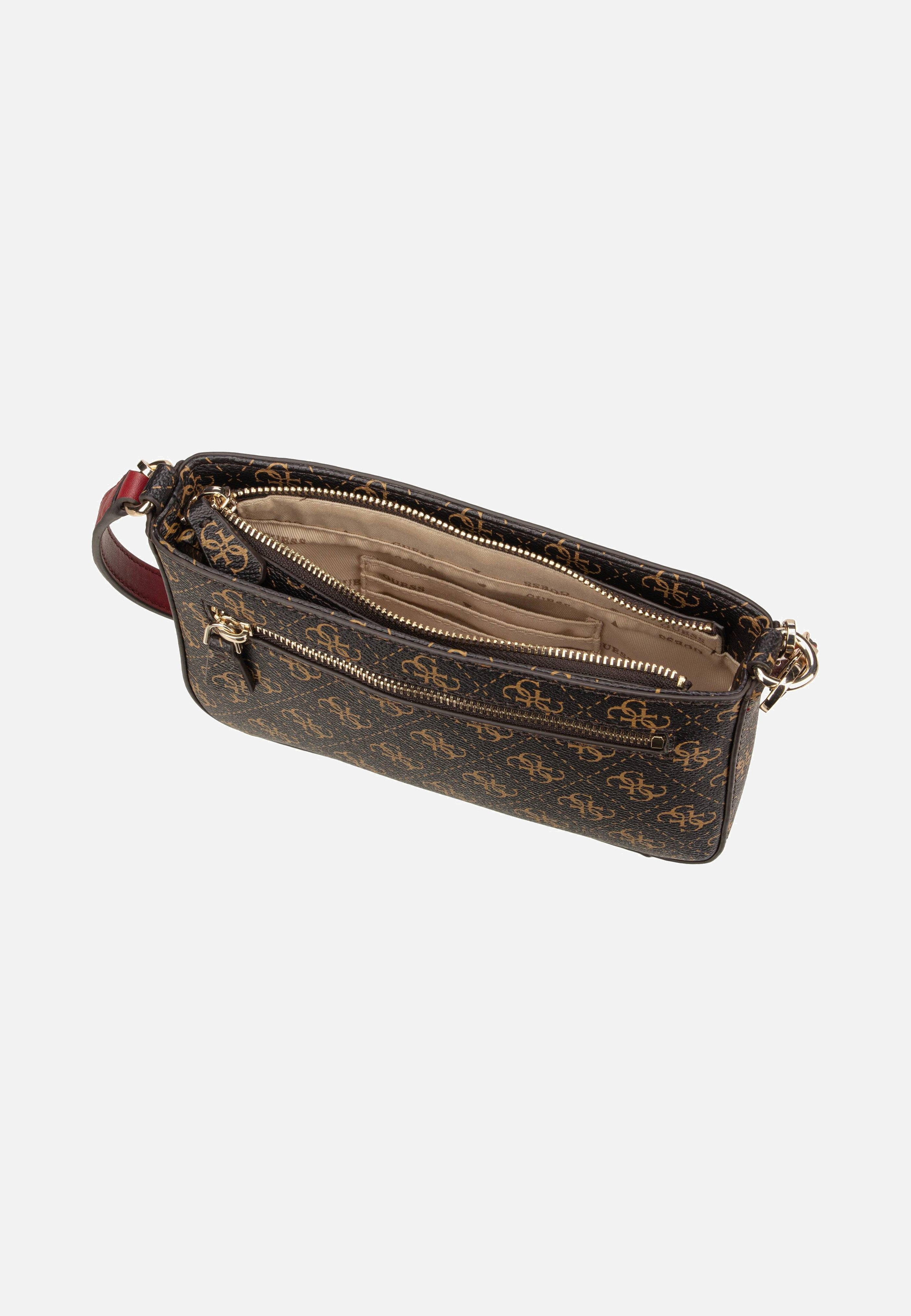 Guess - Noelle Mini Top Zip 79720 Brown - Shoulder Bag | Women-Image