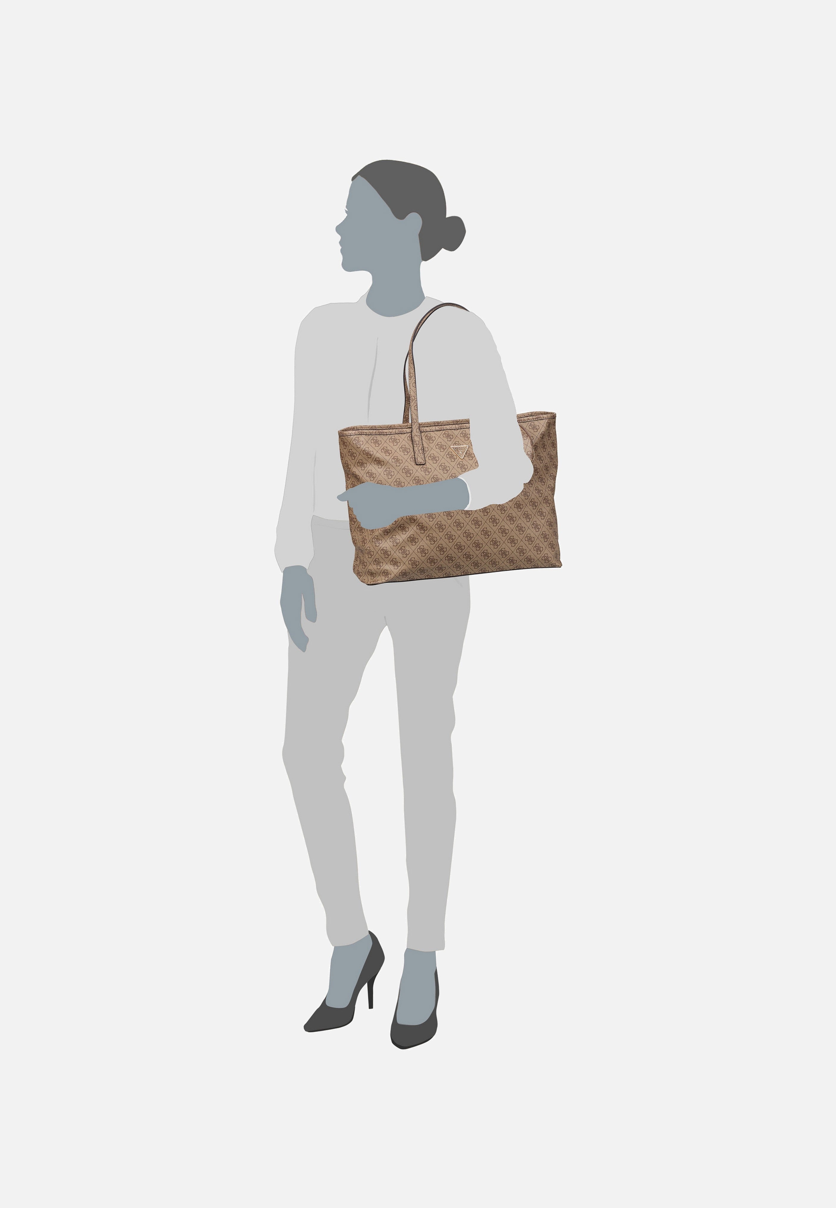 Guess - Power Play II Large Tech TO 24240 Logo Latte - Shopper | Neutral-Image
