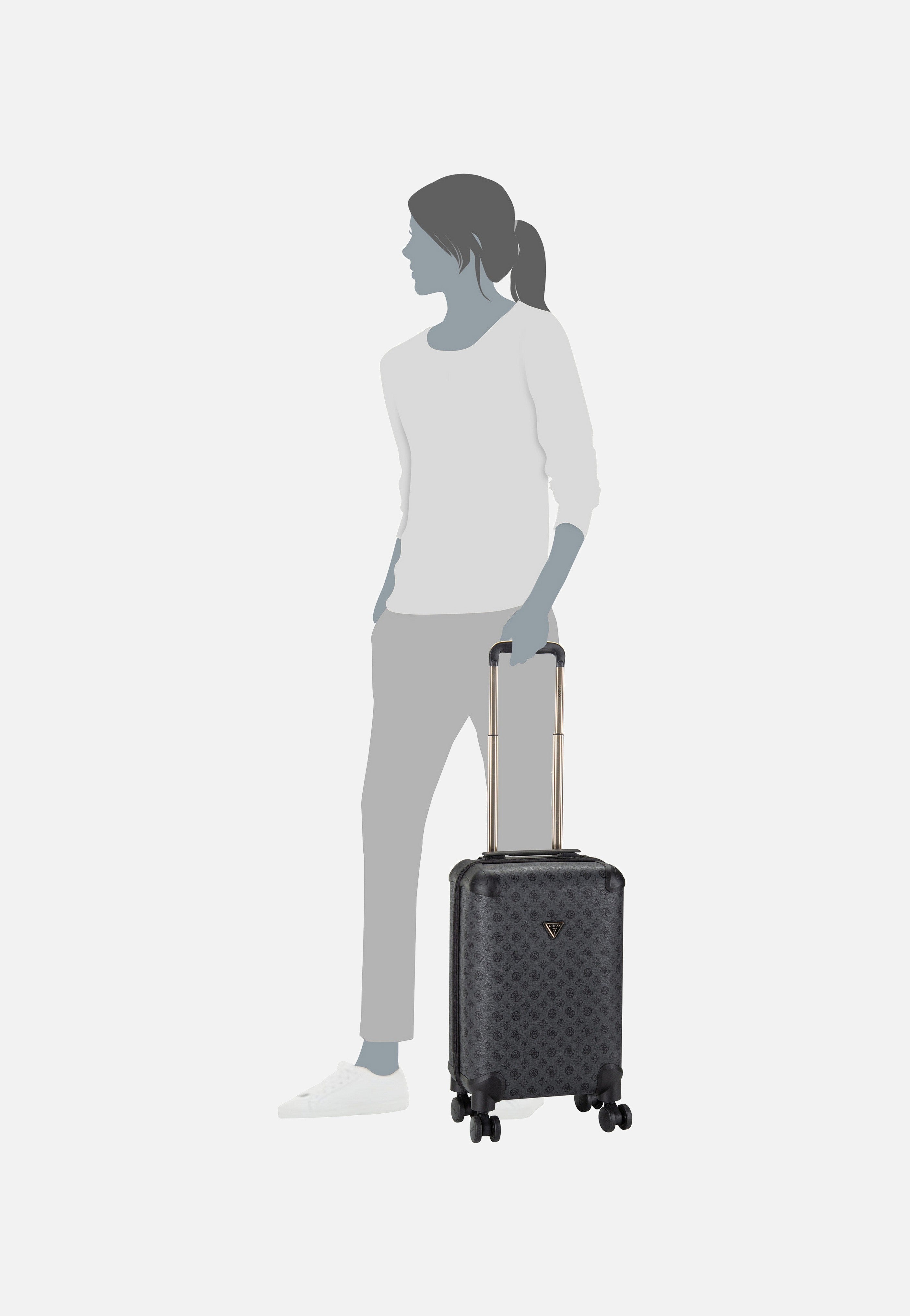 Guess - Wilder 18 In 8-Wheeler 52983 Logo Charcoal - Suitcase | Women-Image