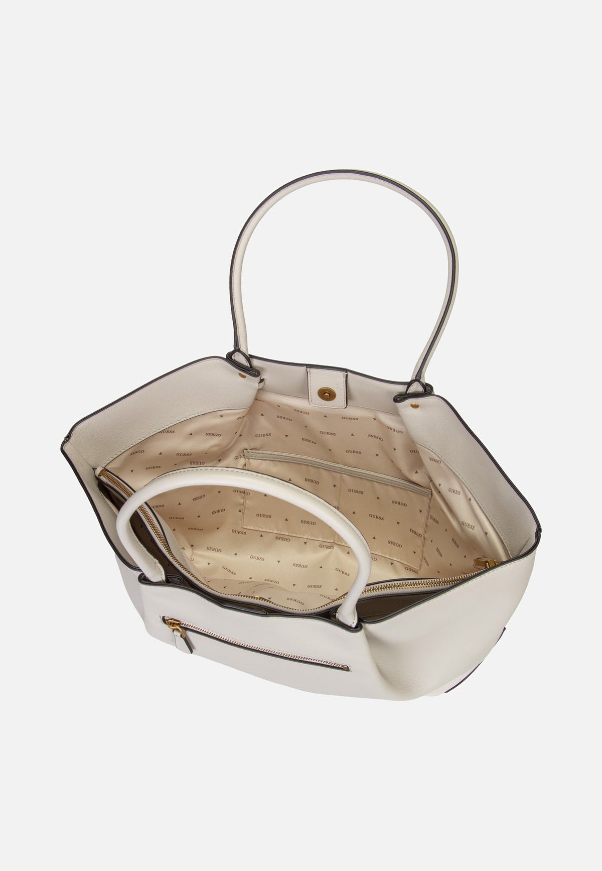 Guess Allegra Girlfriend 37230 Bone Bolsa de mano