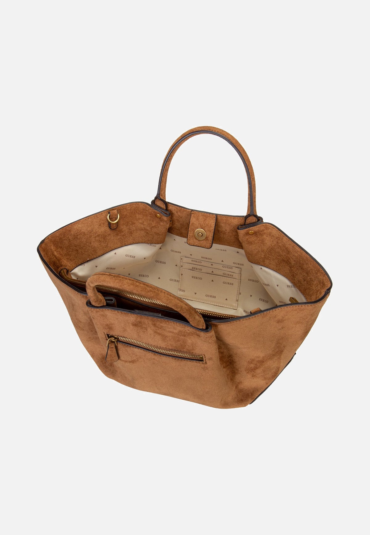 Guess Allegra Girlfriend Suede 37060 Cognac Cartera