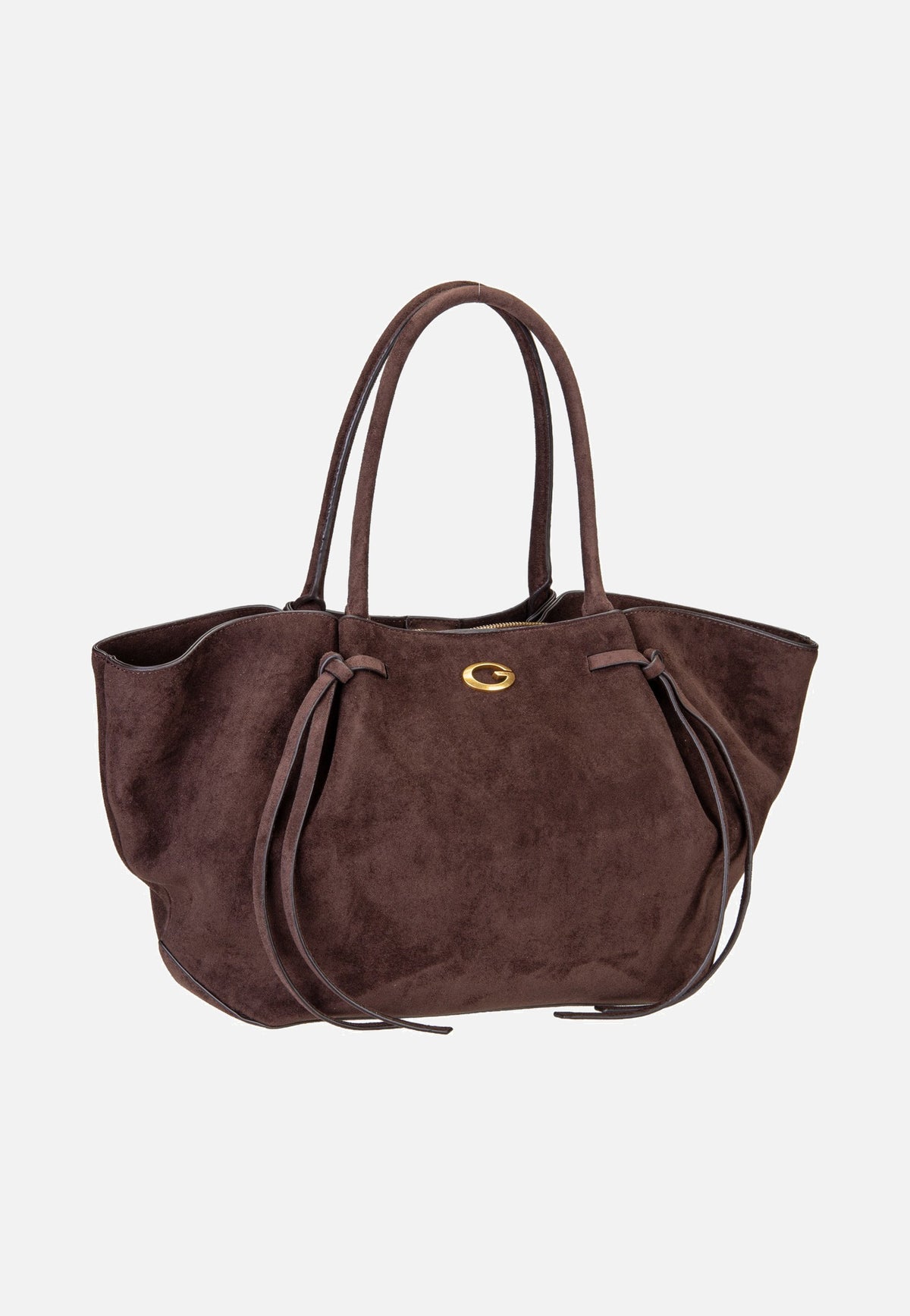 Guess Allegra Girlfriend Suede 37230 Espresso Bolsa de mano