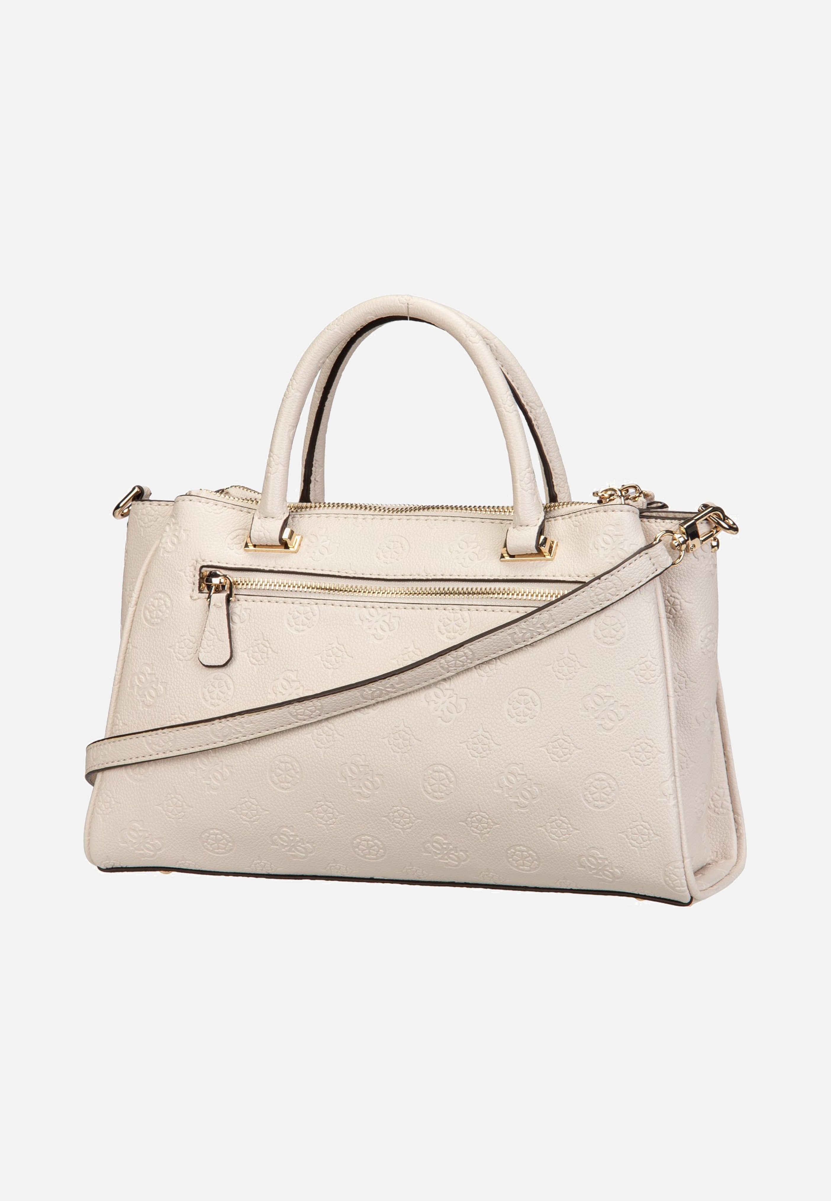 Guess - Anise Triple Comp Satchel Stone Logo - Satchel | Women-Image
