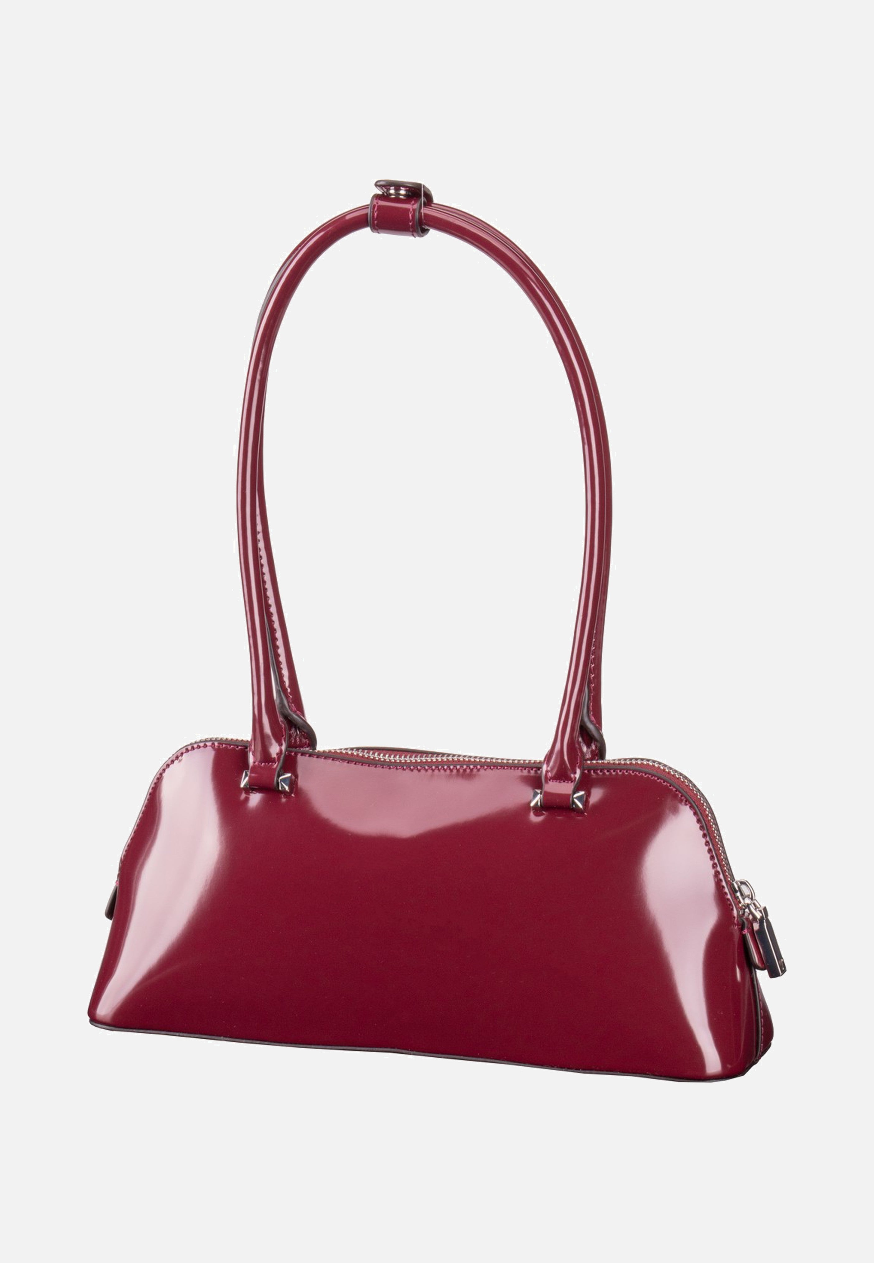 Guess - Arnela Shoulder Satchel Burgundy - Evening Bag | Women-Image