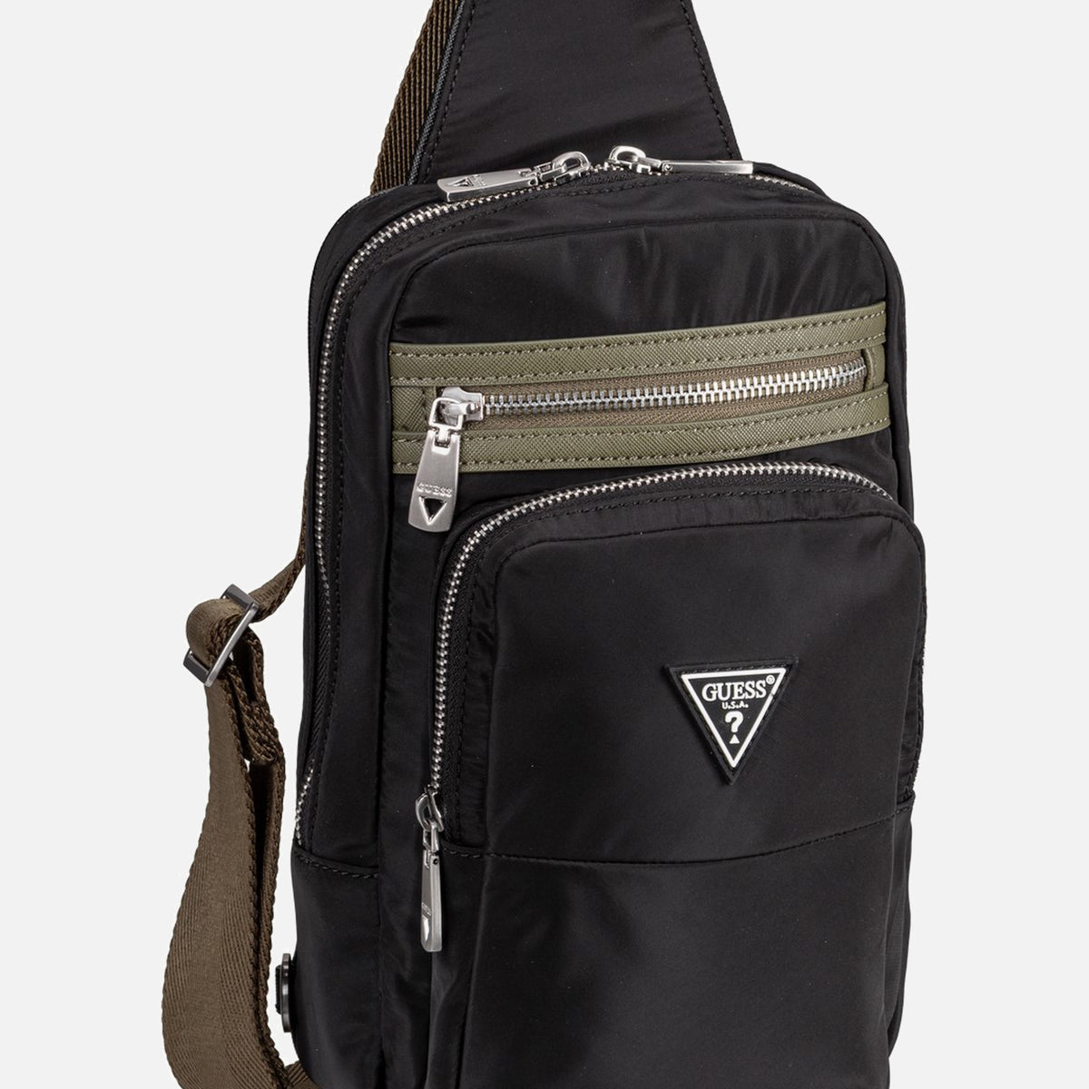 Guess Berlin Multipocket Crossover Black - Crossbody Bag | Sakoi