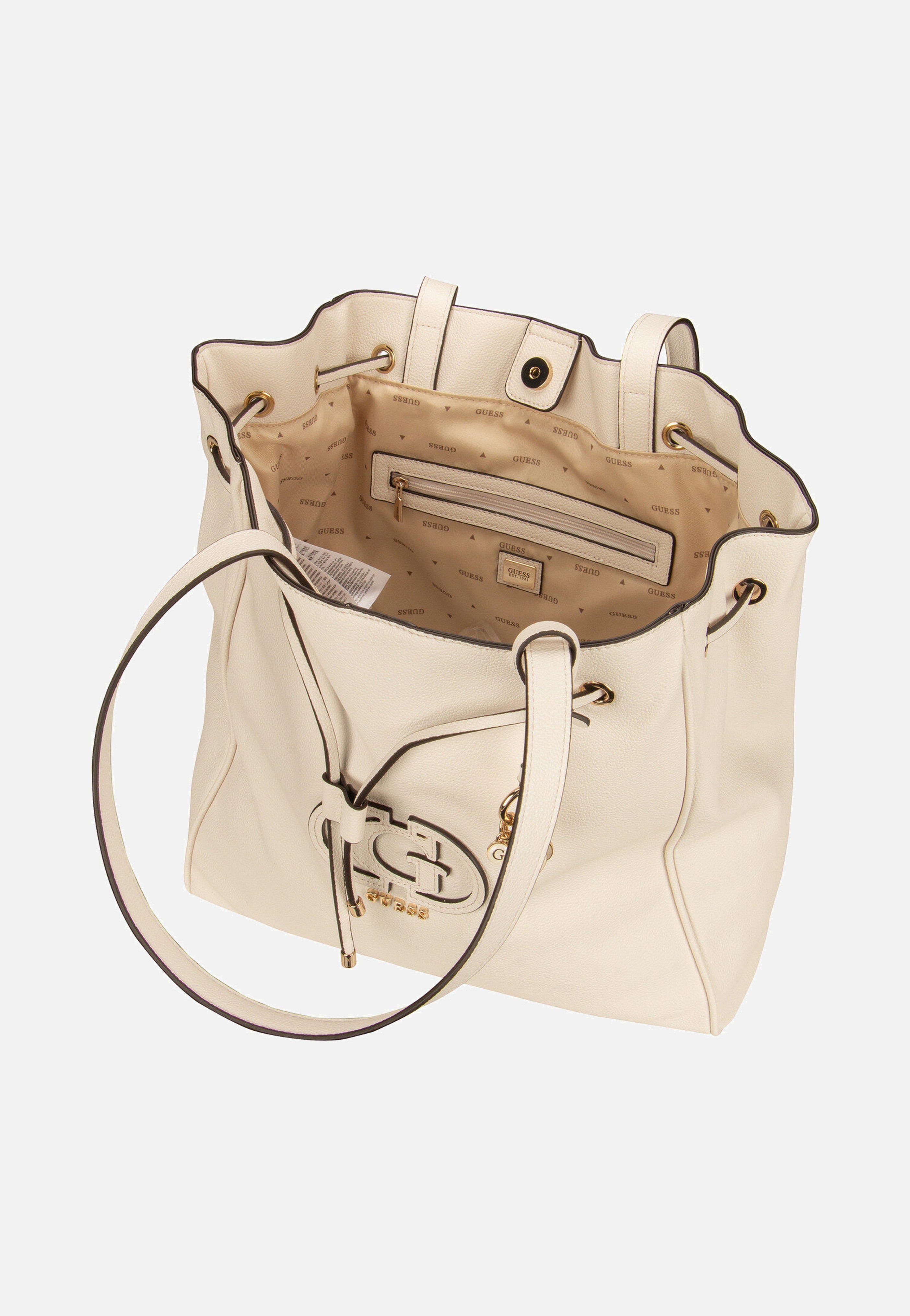 Guess Calebra Drawstring TO 36230 Off White Shopper