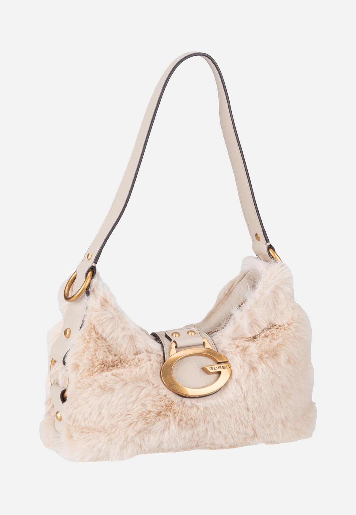 Guess Camden Mini FUR 8720 Off White Sac à bandoulière