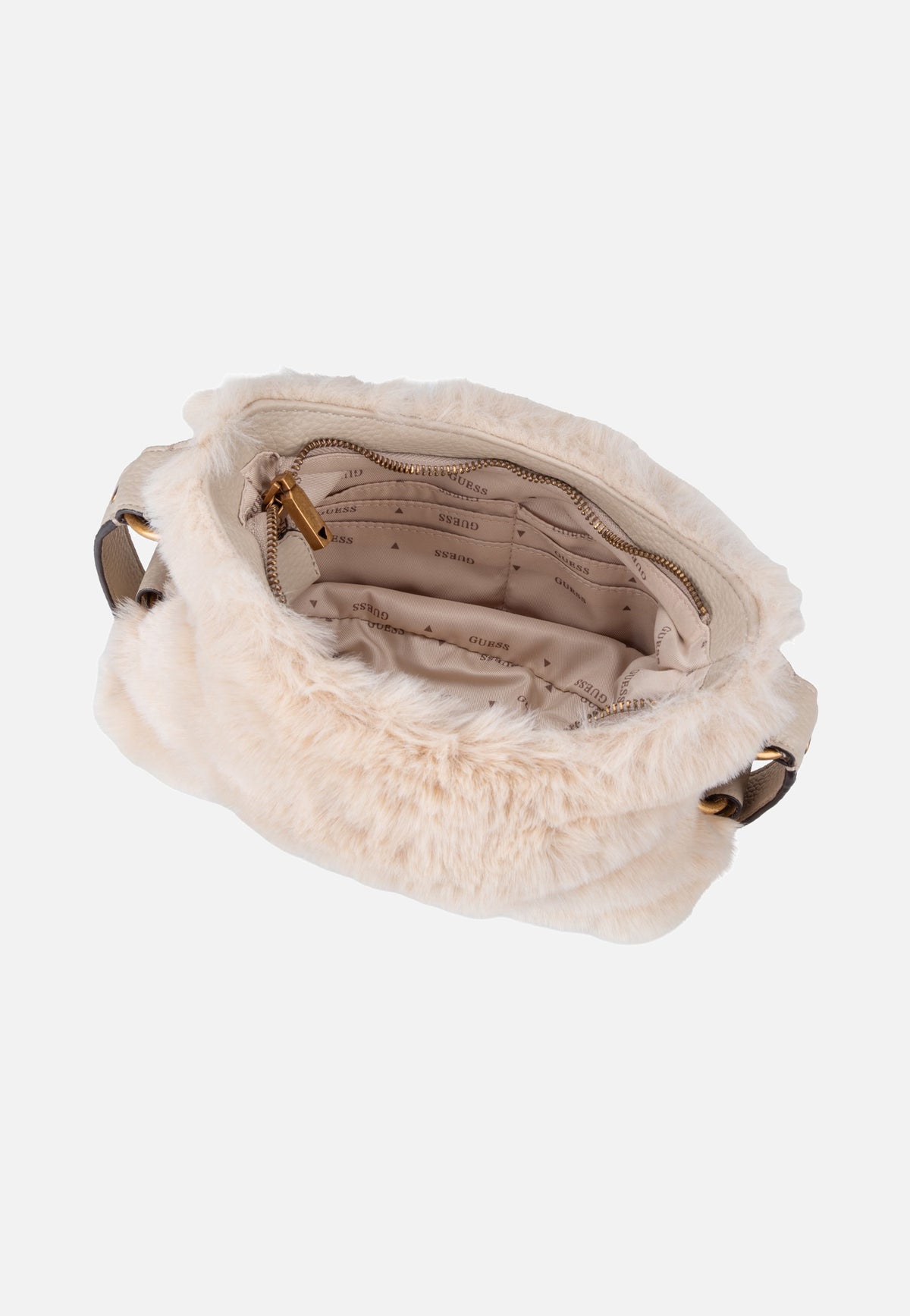 Guess Camden Mini FUR 8720 Off White Sac à bandoulière