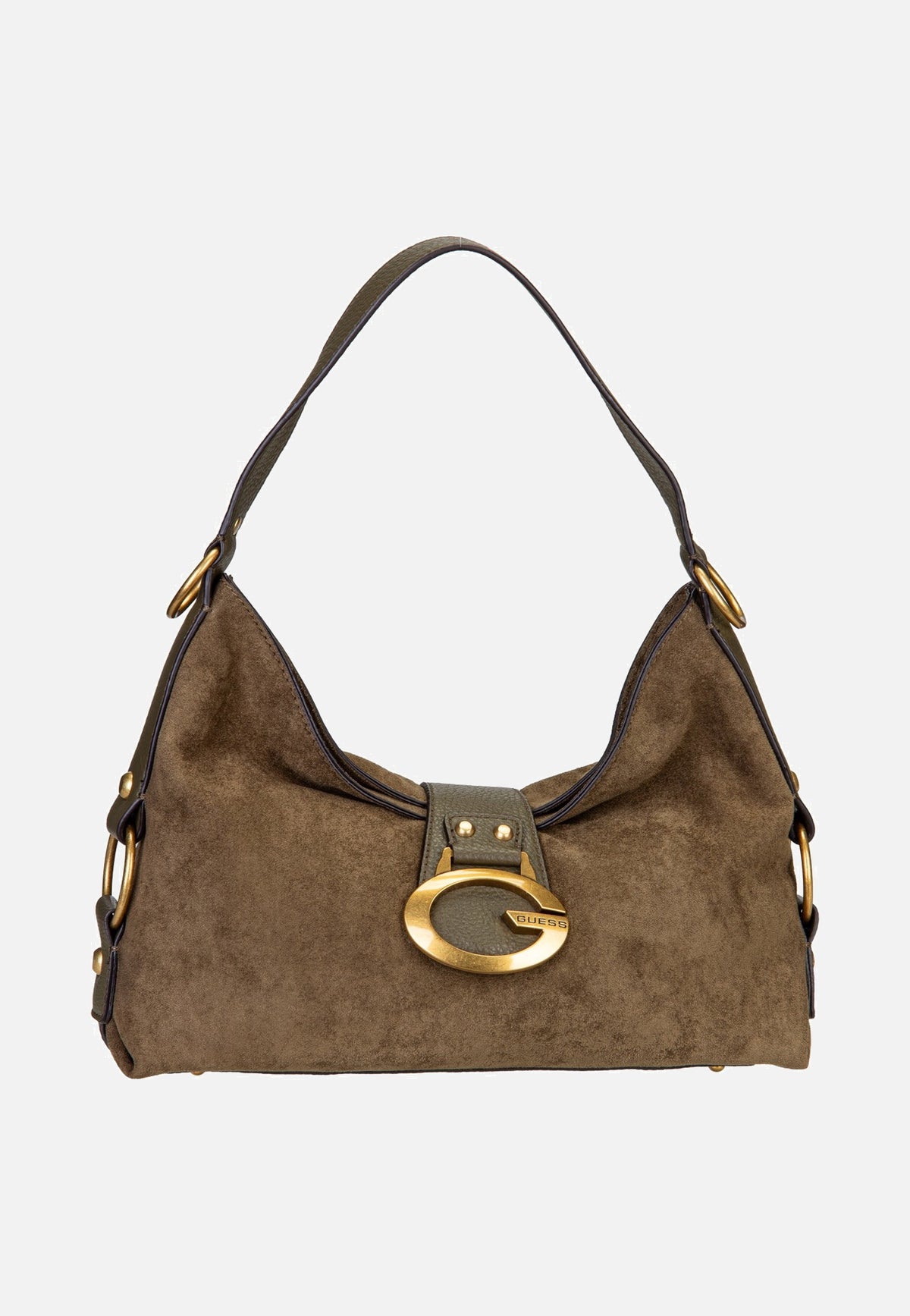 Guess Camden Shoulder Suede 8180 Olive Borsa a tracolla